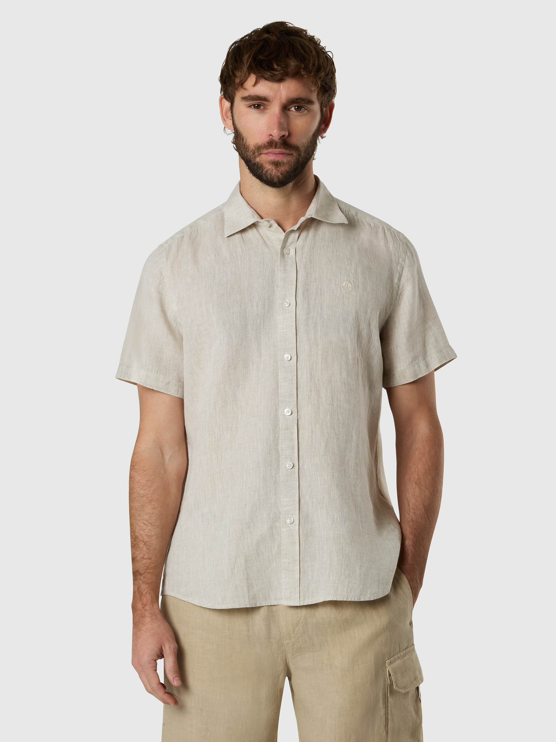 Chemise en lin à manches courtes, NORTH SAILS