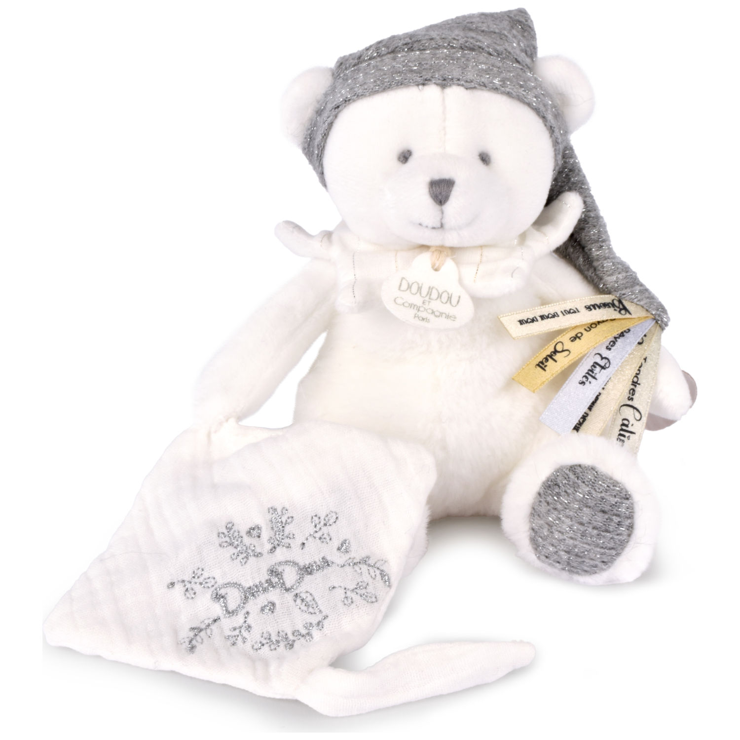 Peluche attache-sucette, DOUDOU ET COMPAGNIE