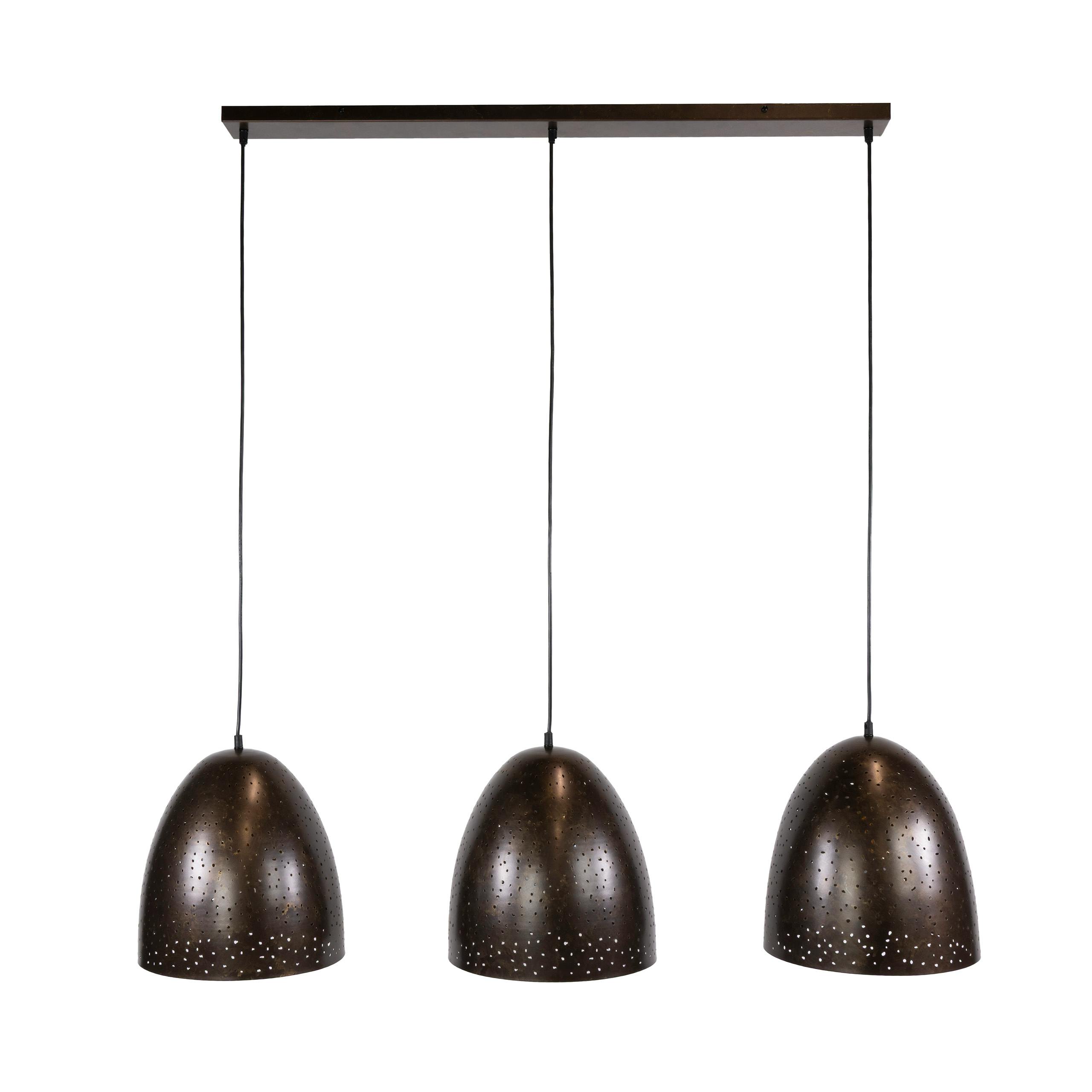 Suspension 3 abat-jour perforés XL RALF, PIER IMPORT