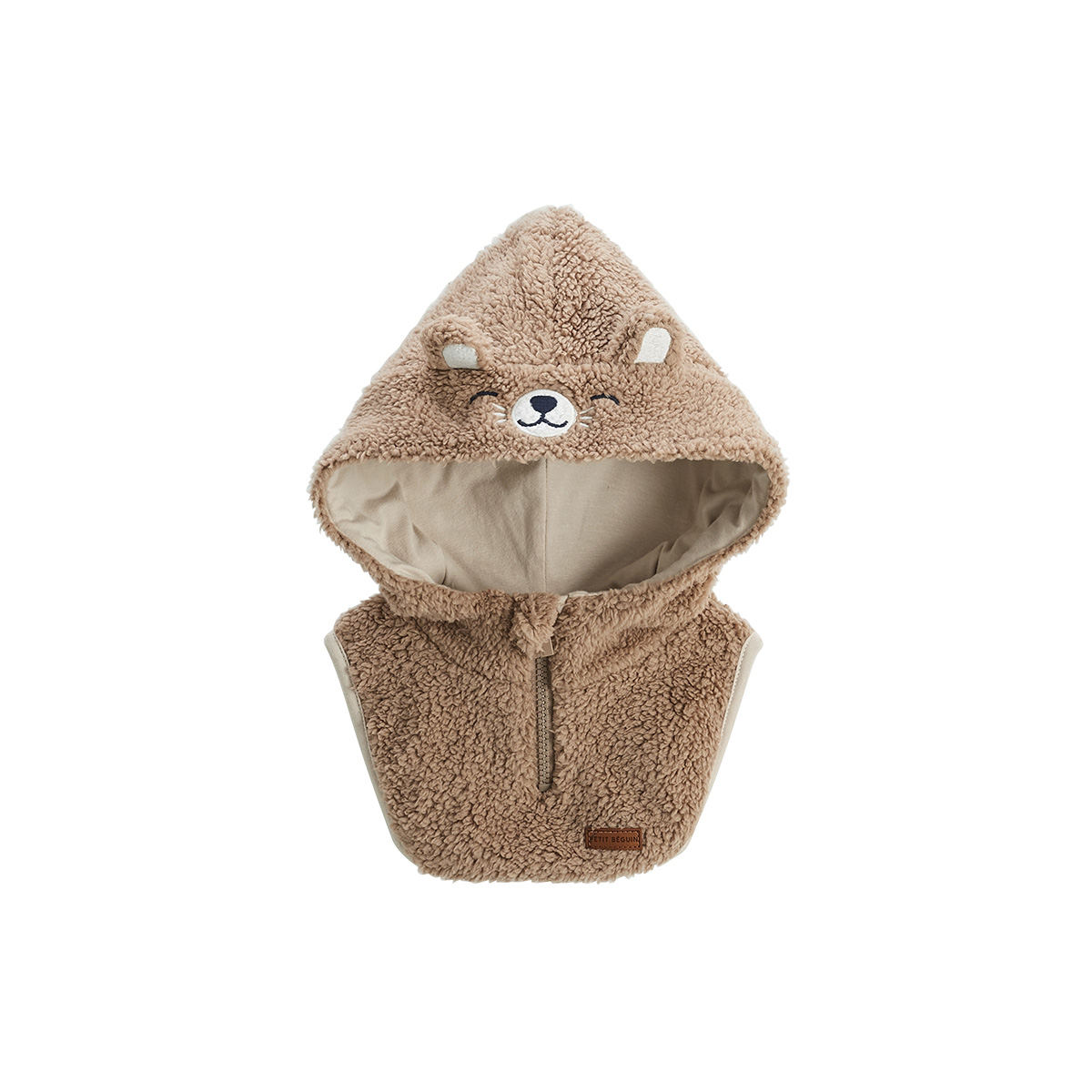 Capuche bébé en sherpa Charly, PETIT BEGUIN