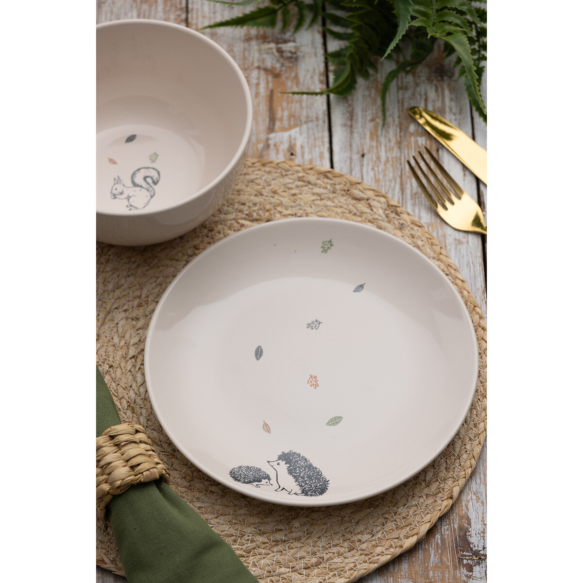 Set of 4 Woodland Side Plates, PRICE & KENSINGTON