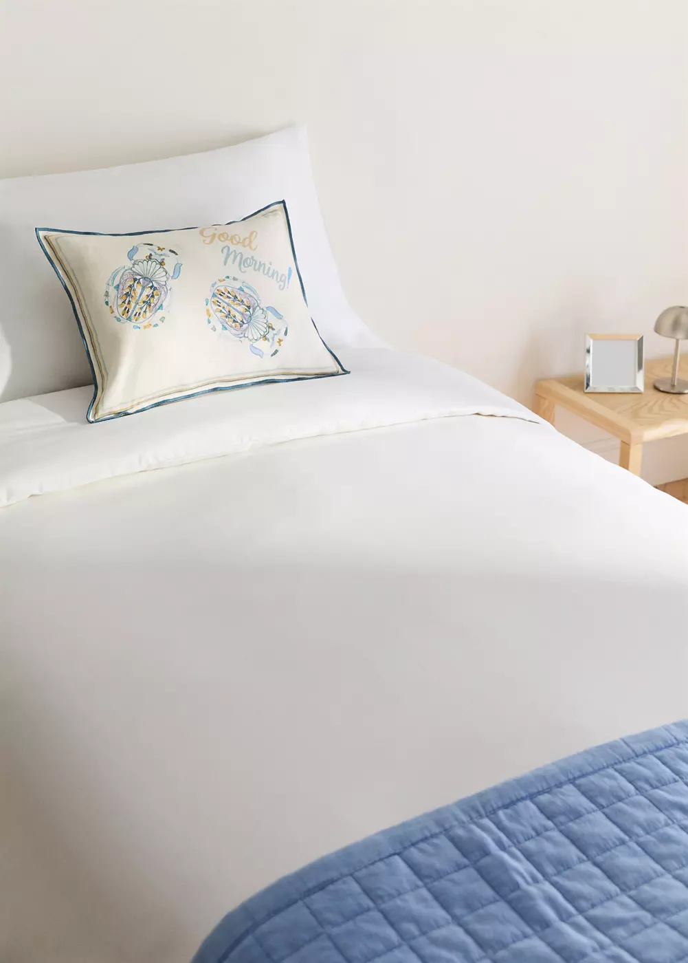 Housse de couette enfant percale piqué Lit 90 cm, MANGO HOME