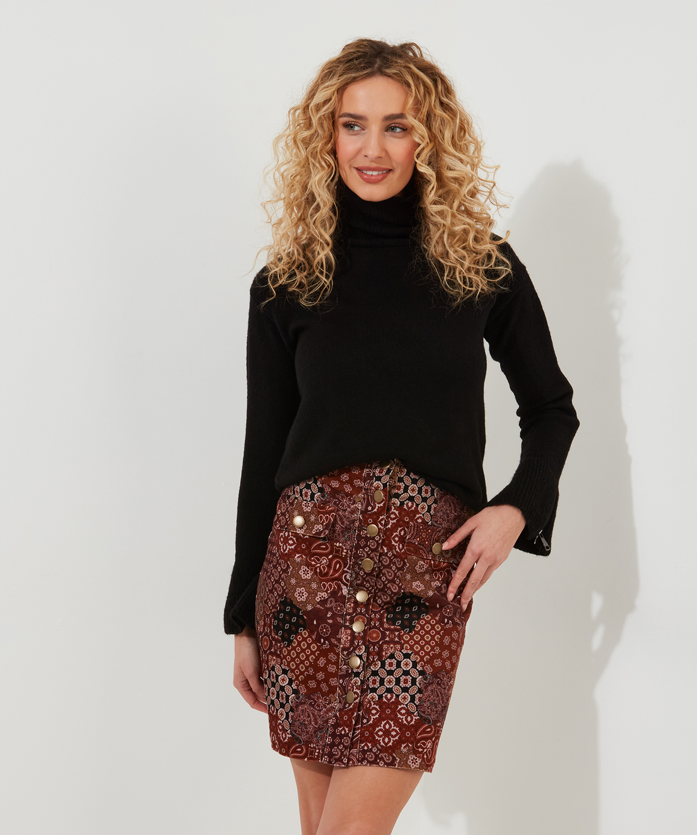Mini-jupe En Sergé Marron Brooks Brothers, Taille 10 - Occasion Très Bon état