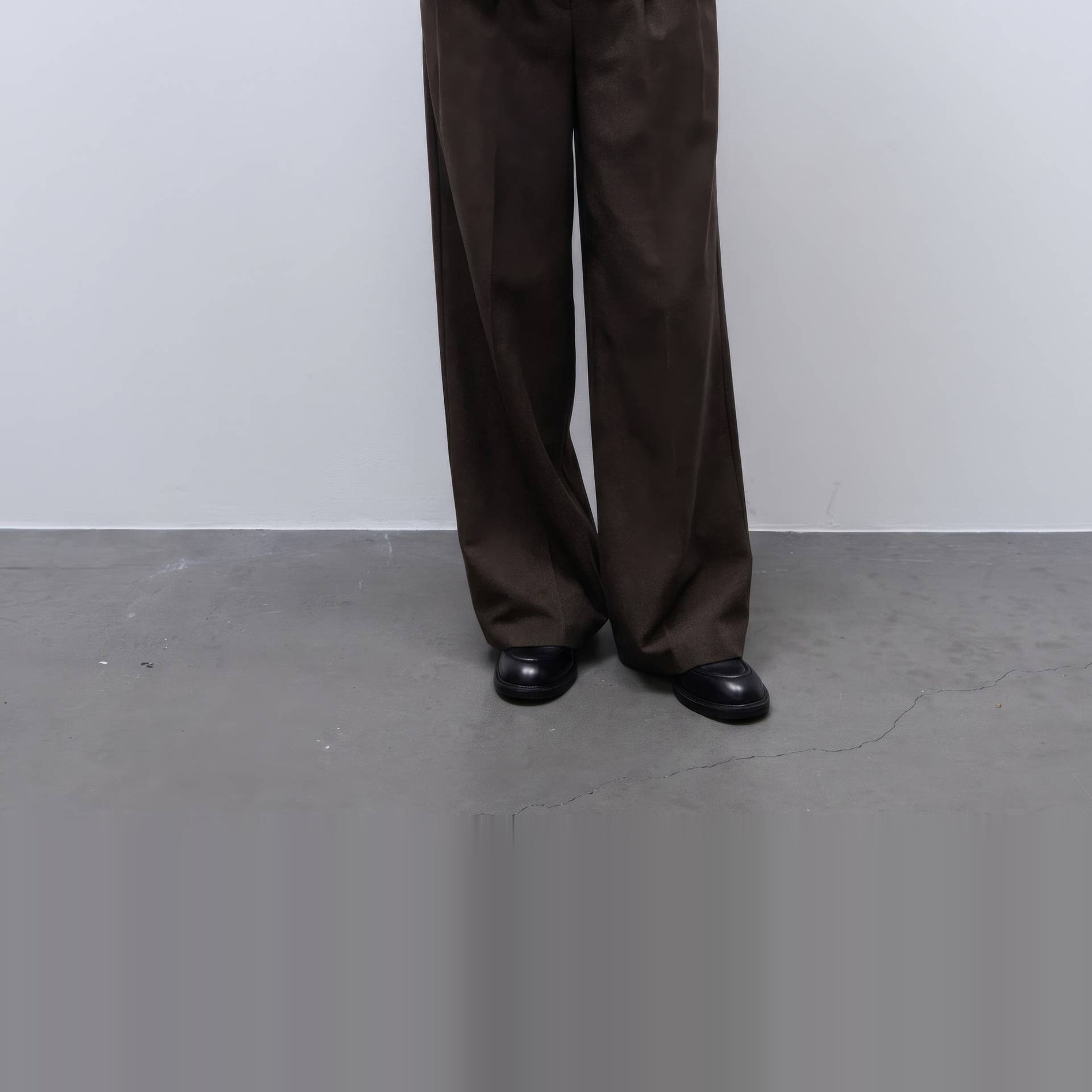 Pantalon large en tweed, MONOPRIX