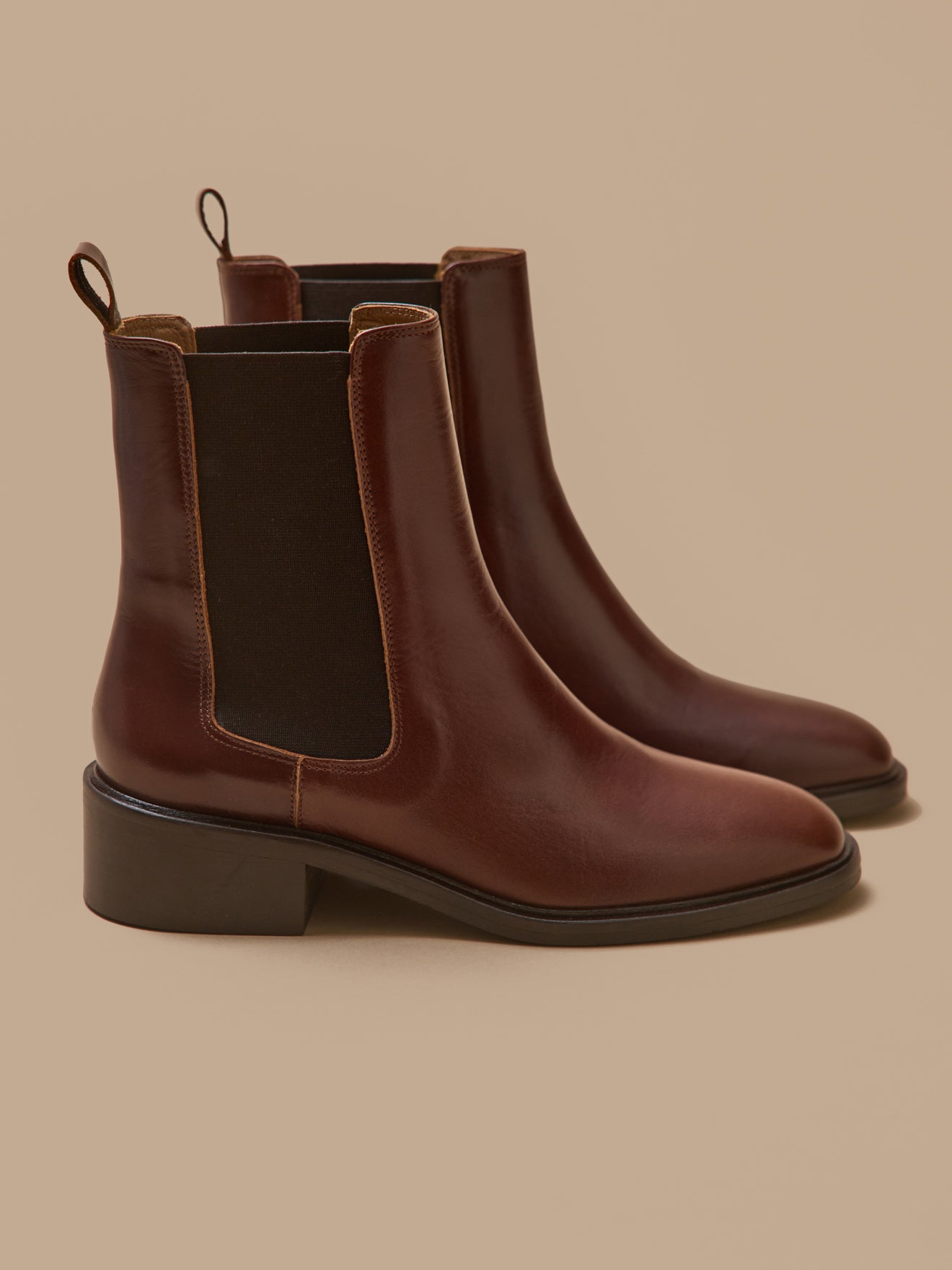 Boots chelsea cuir, CYRILLUS