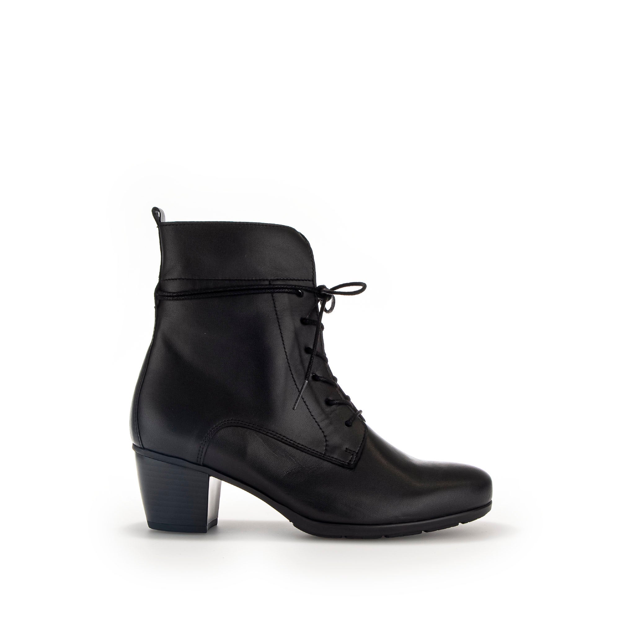 Bottines en cuir à talon décroché block, GABOR