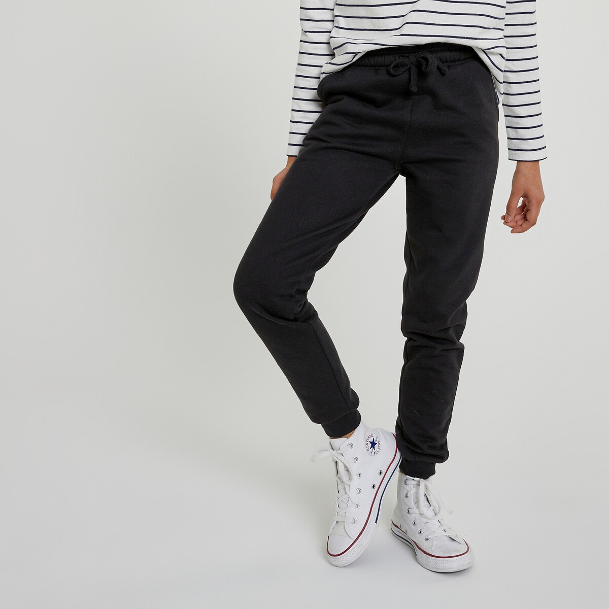 Pantalon jogger, en cachemire et laine La Redoute Collections gris