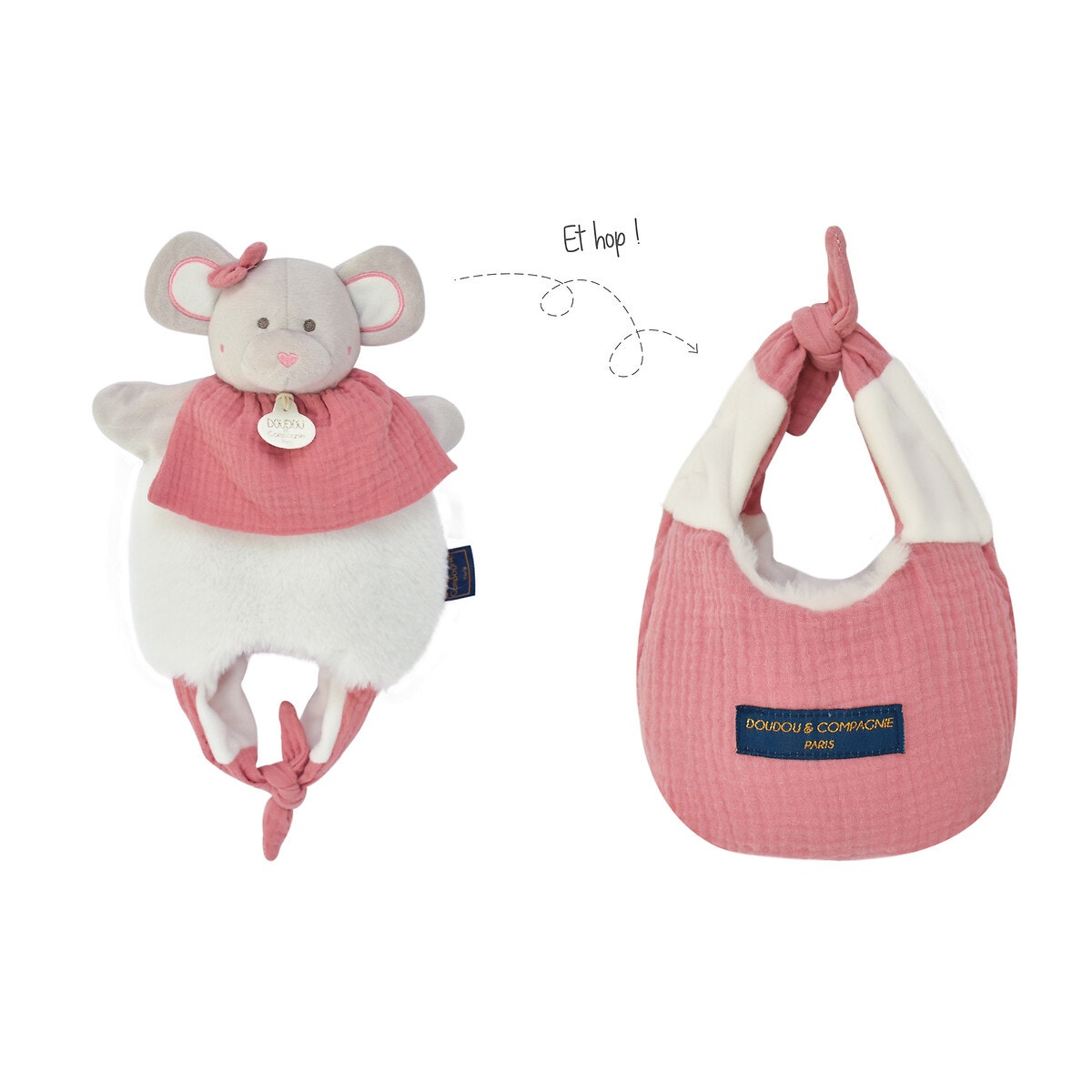 Doudou amusette souris 30 cm, DOUDOU ET COMPAGNIE