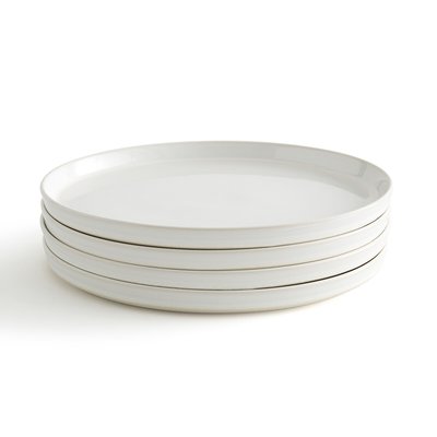 Комплект из 4 плоских тарелок из керамики, Sacha LA REDOUTE INTERIEURS