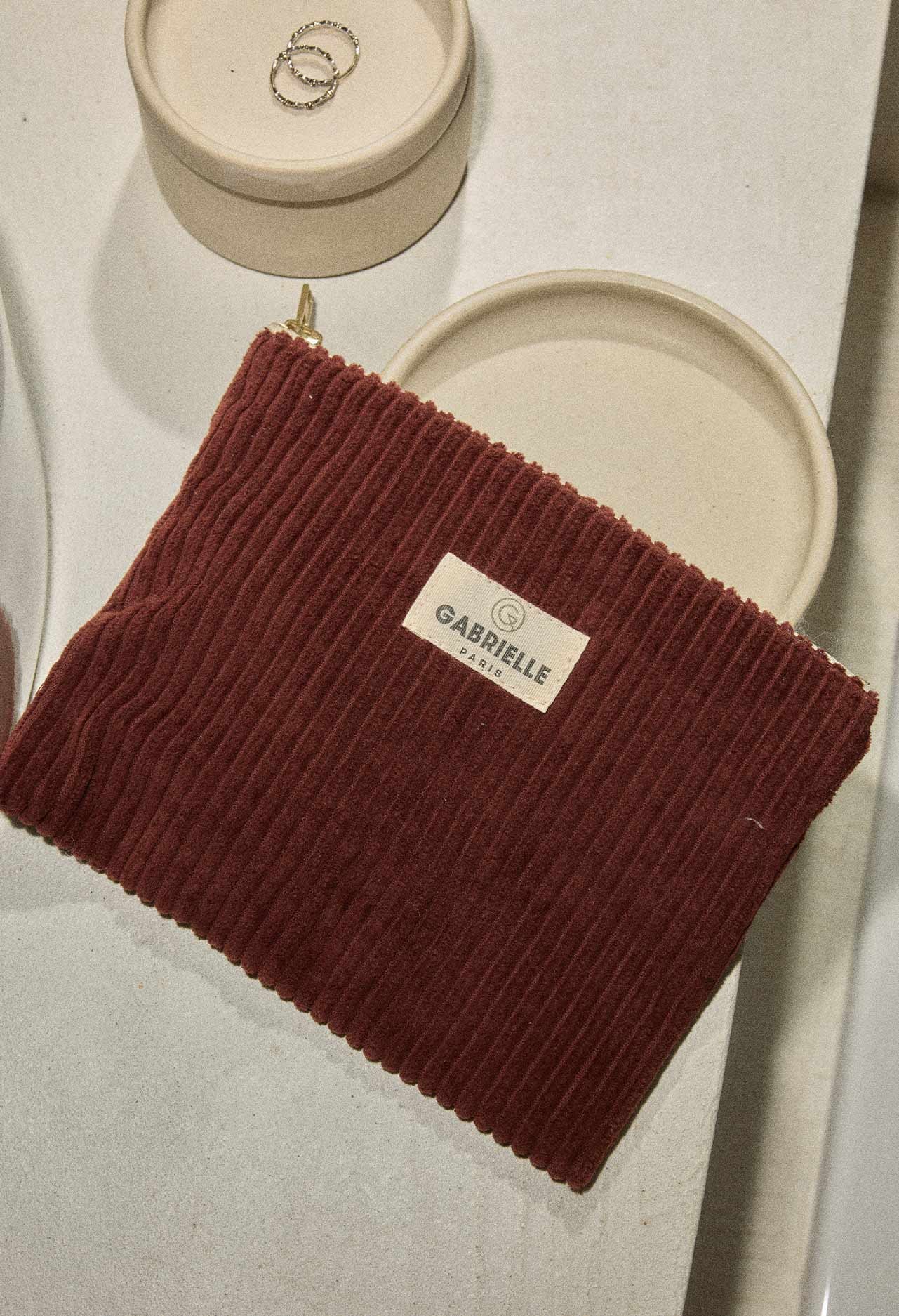 Petite pochette en velours, VELOURS, GABRIELLE PARIS