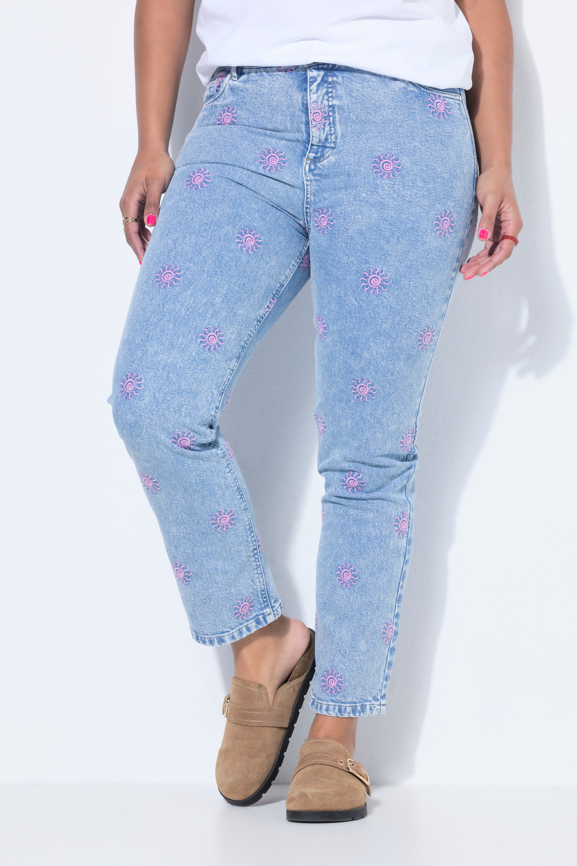 Jean Mom en denim stretch, 5 poches, STUDIO UNTOLD