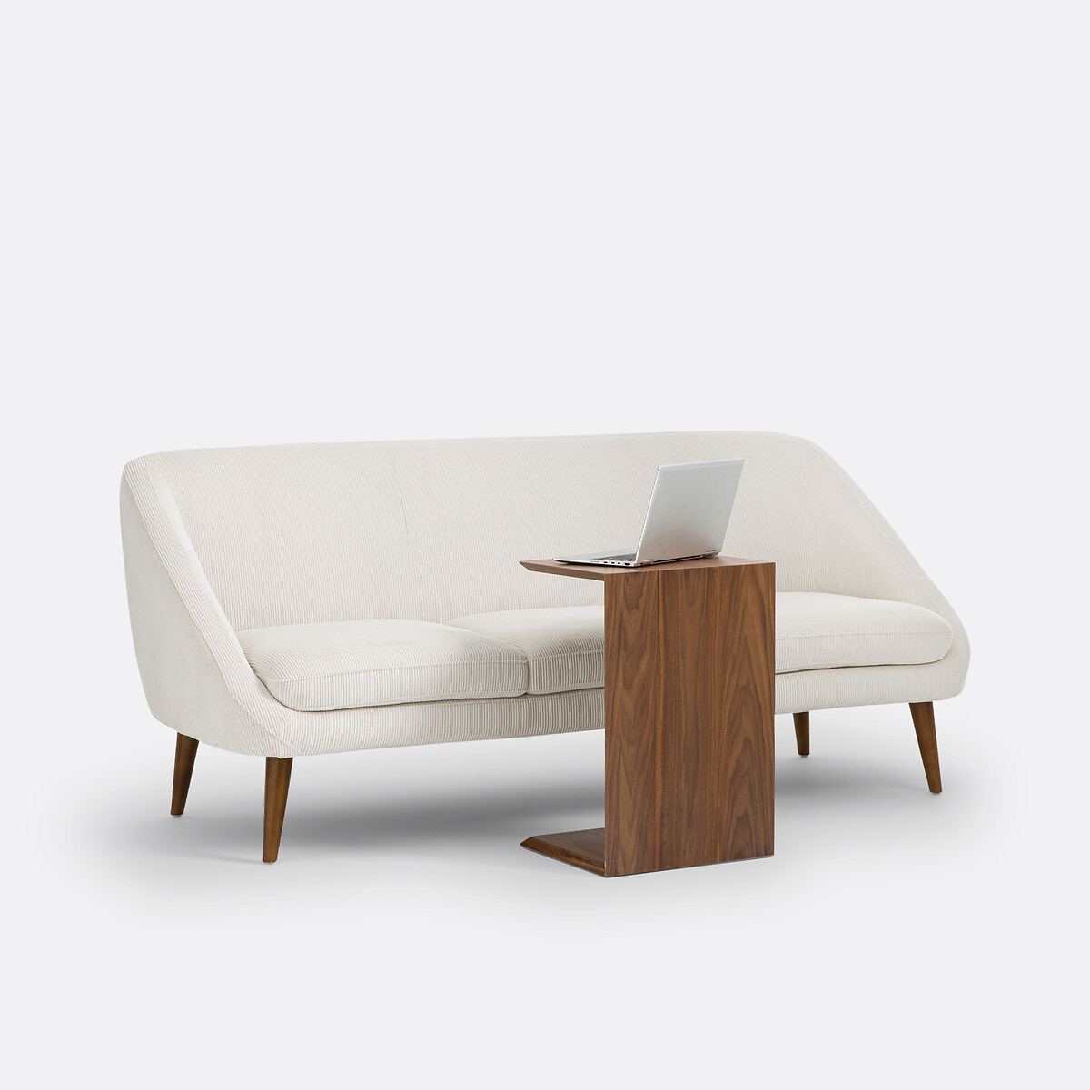 Tavolino Impiallacciato Noce Dilba - Design Vintage
