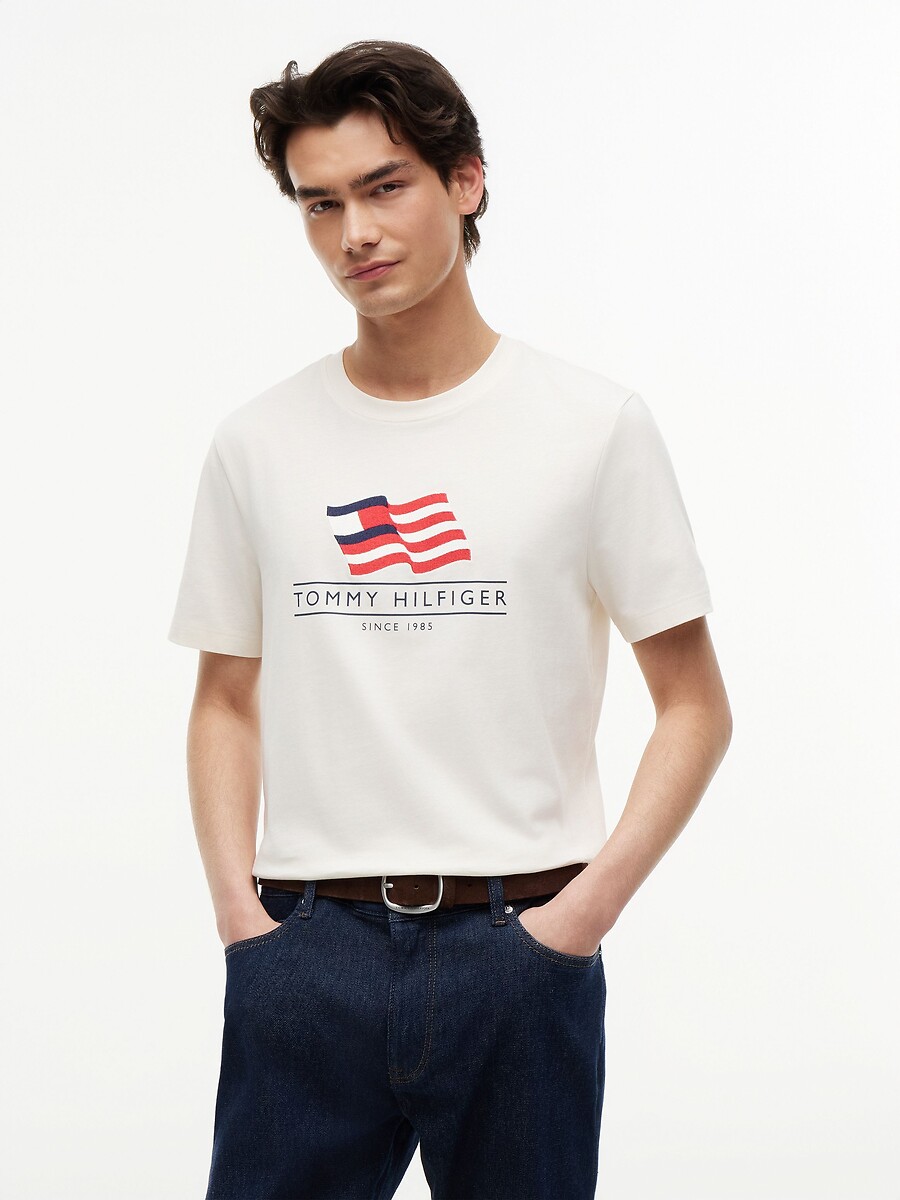 T-shirt manches courtes drapeau AMERICANA, TOMMY HILFIGER
