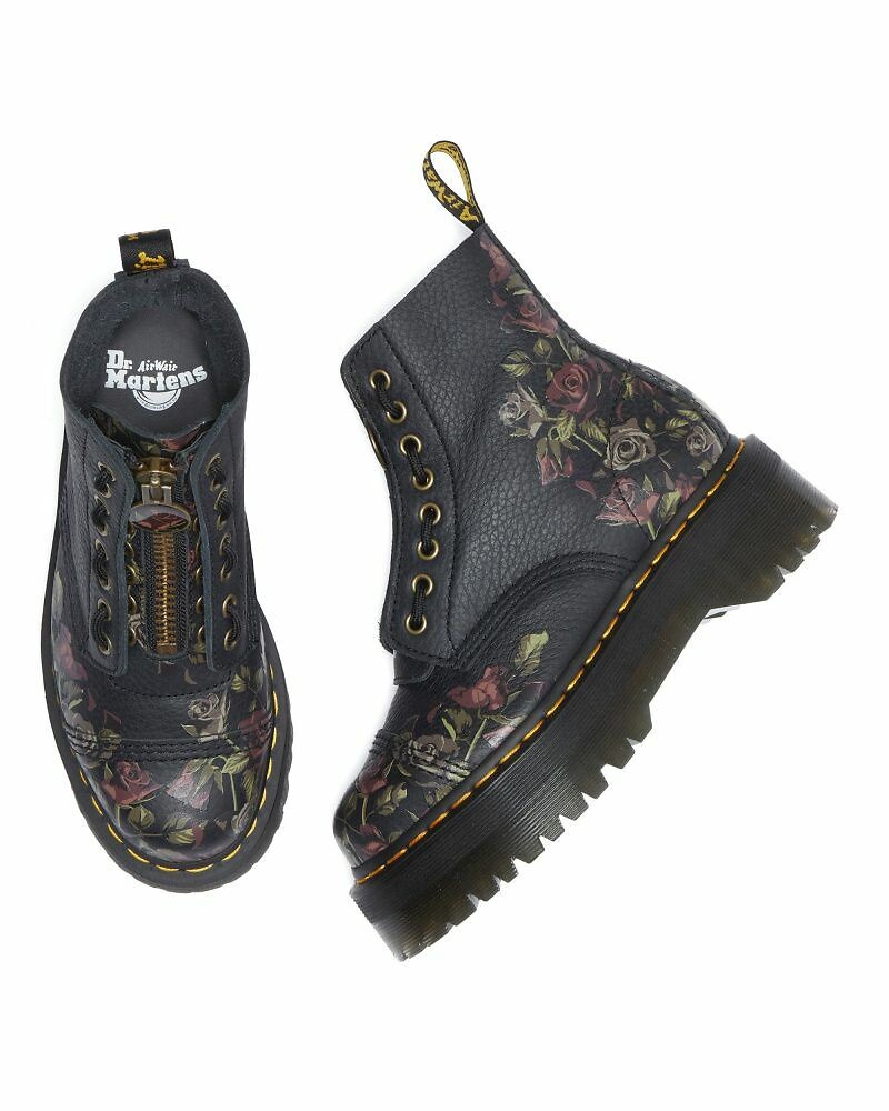 Dr. Martens Botas con plataforma Sinclair de piel napa desmenuzada — photo 5
