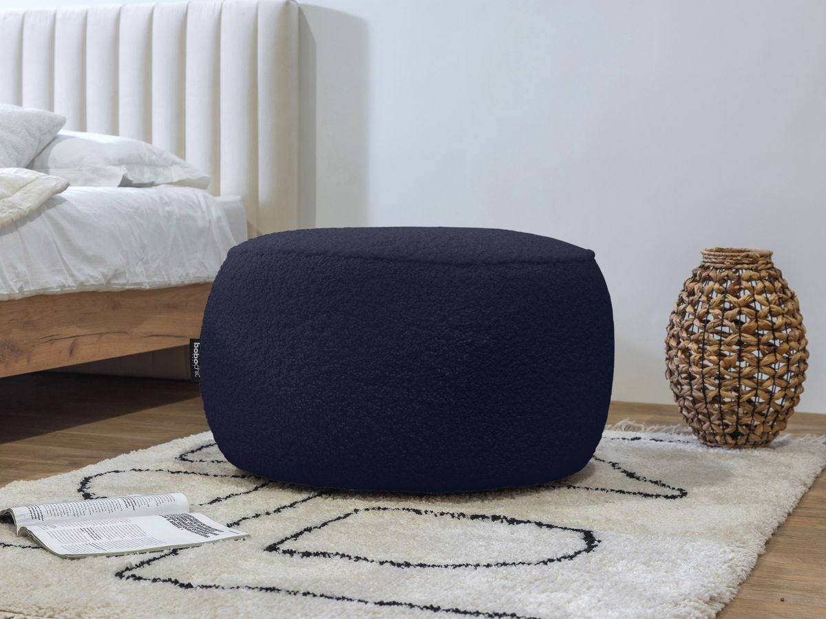 Pouf tissu bouclette, MERINOS, BOBOCHIC