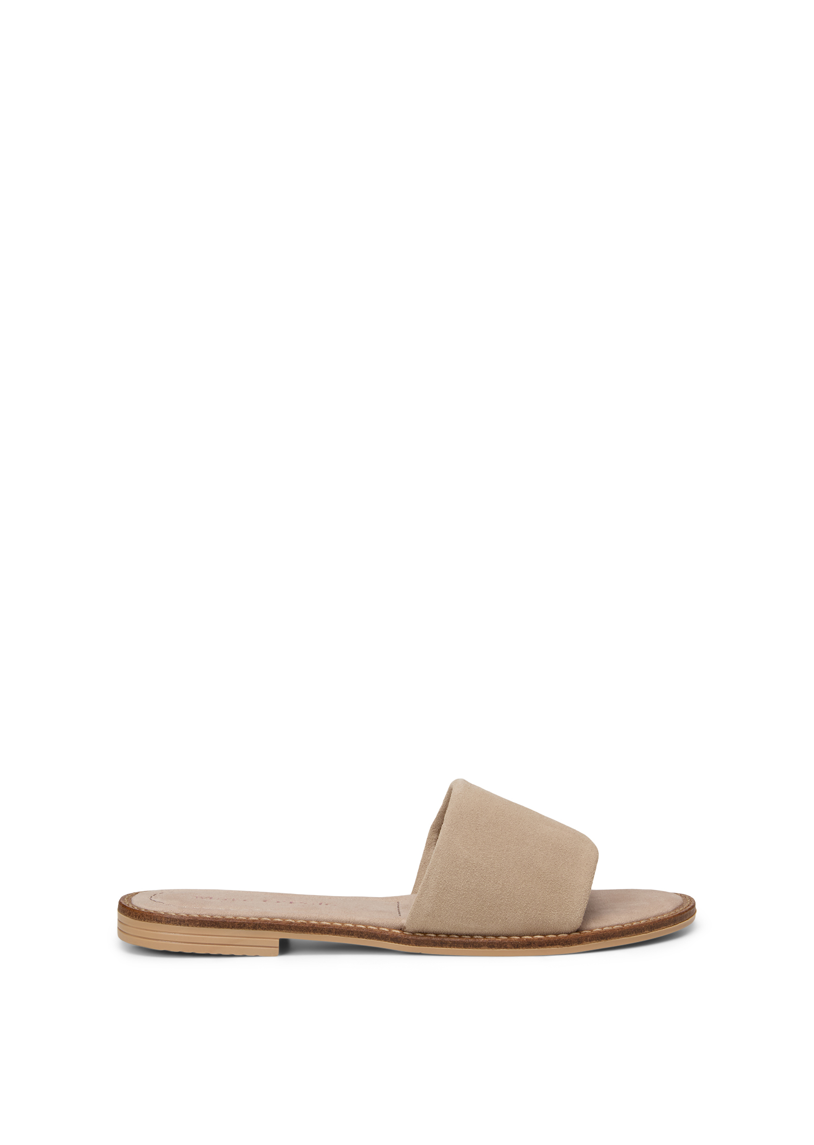 Mule modèle Babette en cuir de vachette velours doux, MARC O'POLO
