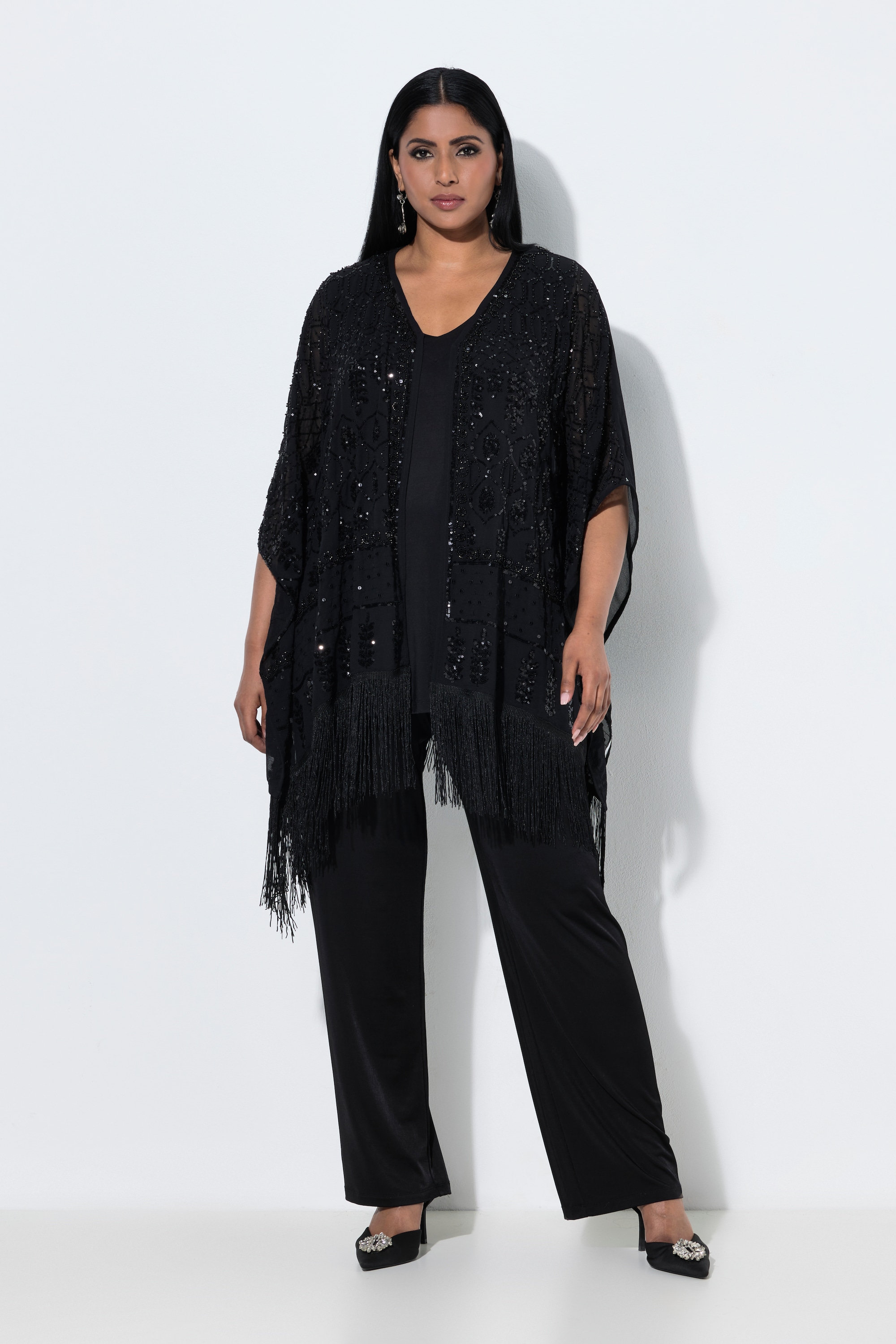 Veste en mousseline avec broderies, ULLA POPKEN