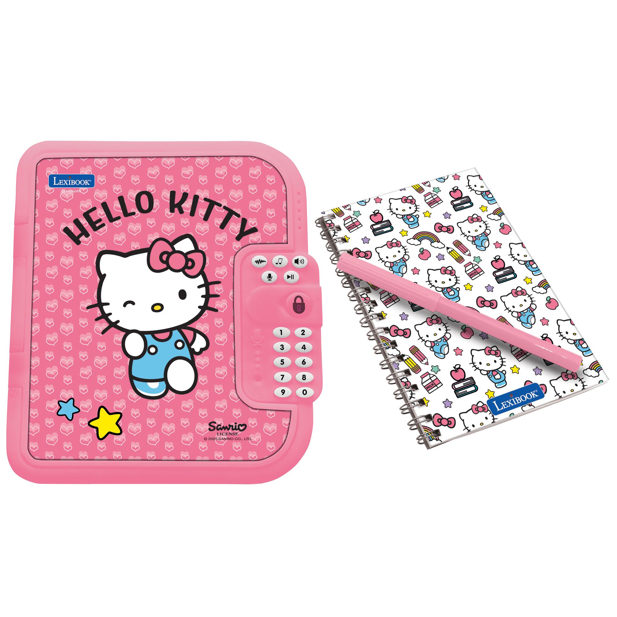 Journal intime électronique avec coffre-fort Hello Kitty, LEXIBOOK