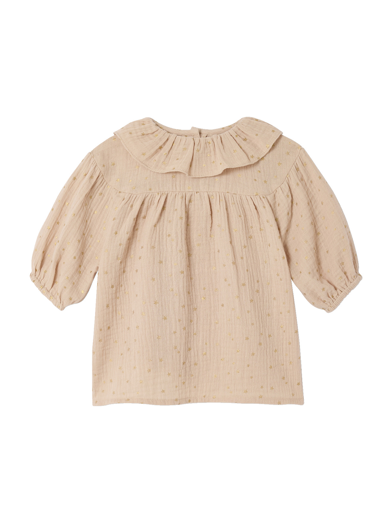 Robe bébé gaze étoilée, VERTBAUDET
