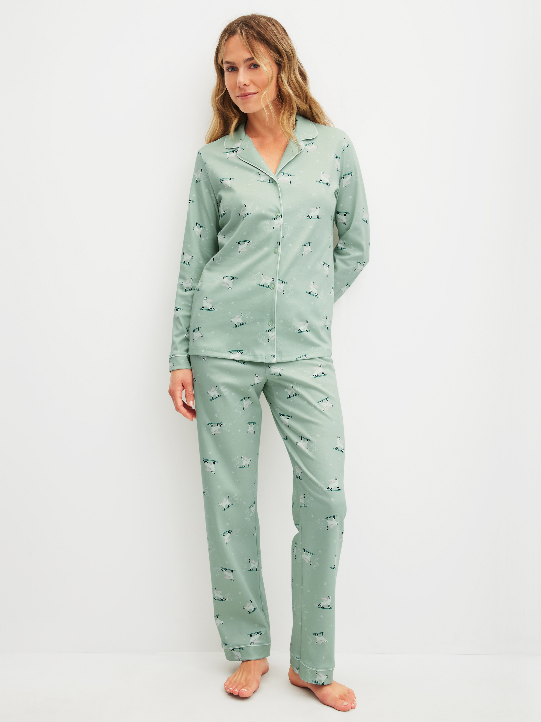 Pyjama manches longues Coton CAT DREAMS, CALIDA