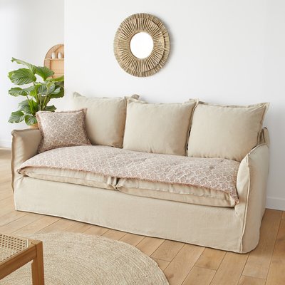 Colchón de asiento de lino/algodón, Orella LA REDOUTE INTERIEURS
