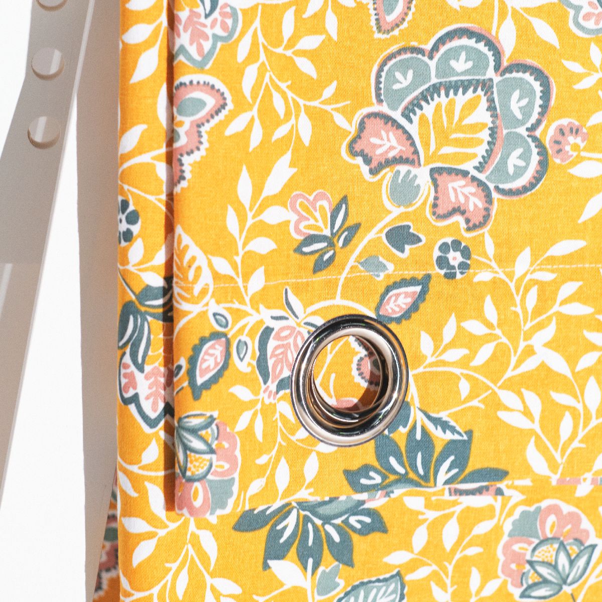 Rideau oeillets floral coton INDIAN FLOWERS SHIVA, TODAY