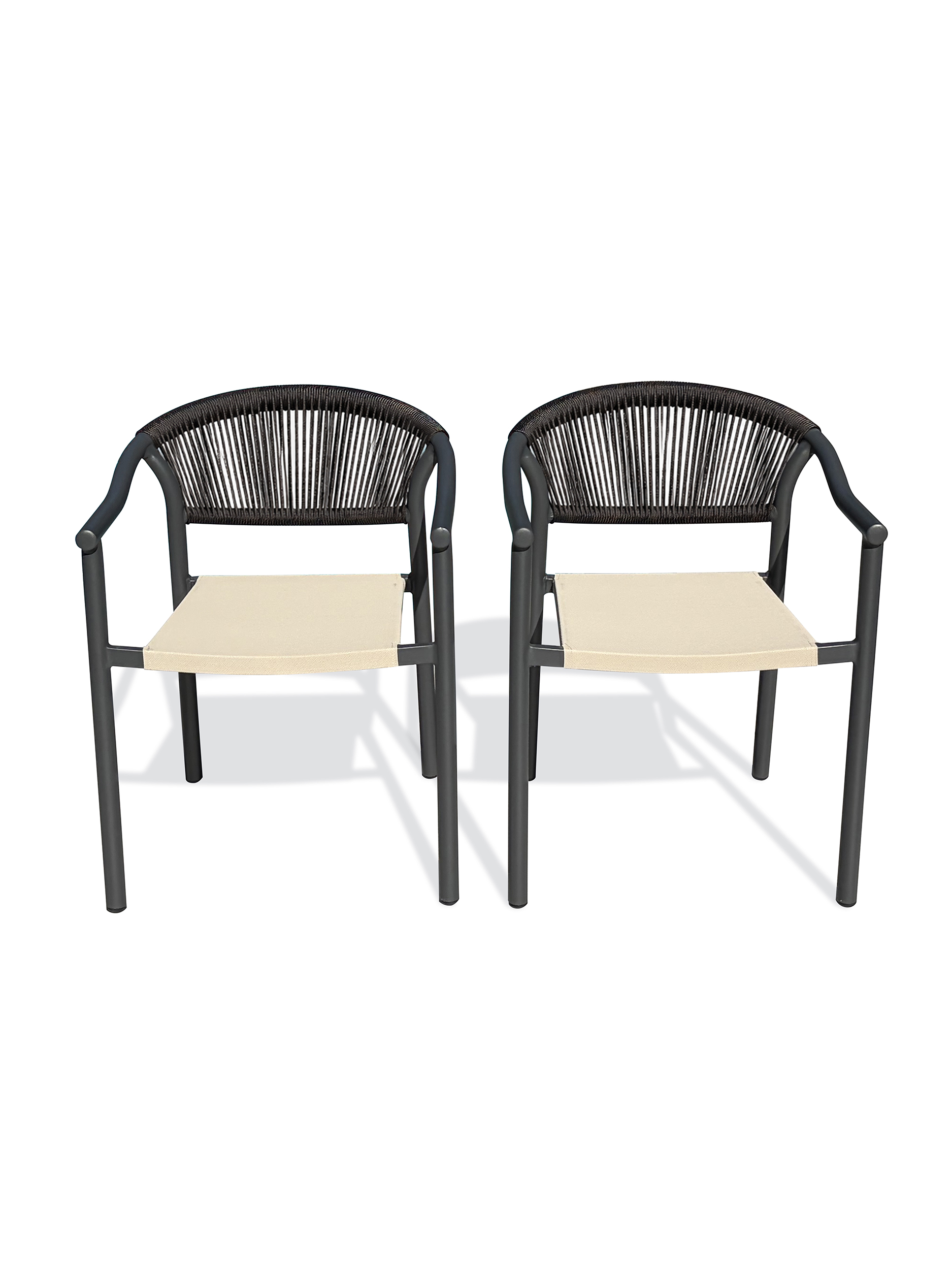 Lot de 2 fauteuils de jardin SUMBA, DCB GARDEN
