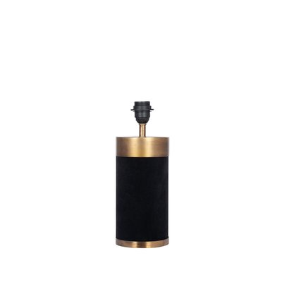 Black Velvet and Gold Contrast Metal Table Lamp Base SO'HOME
