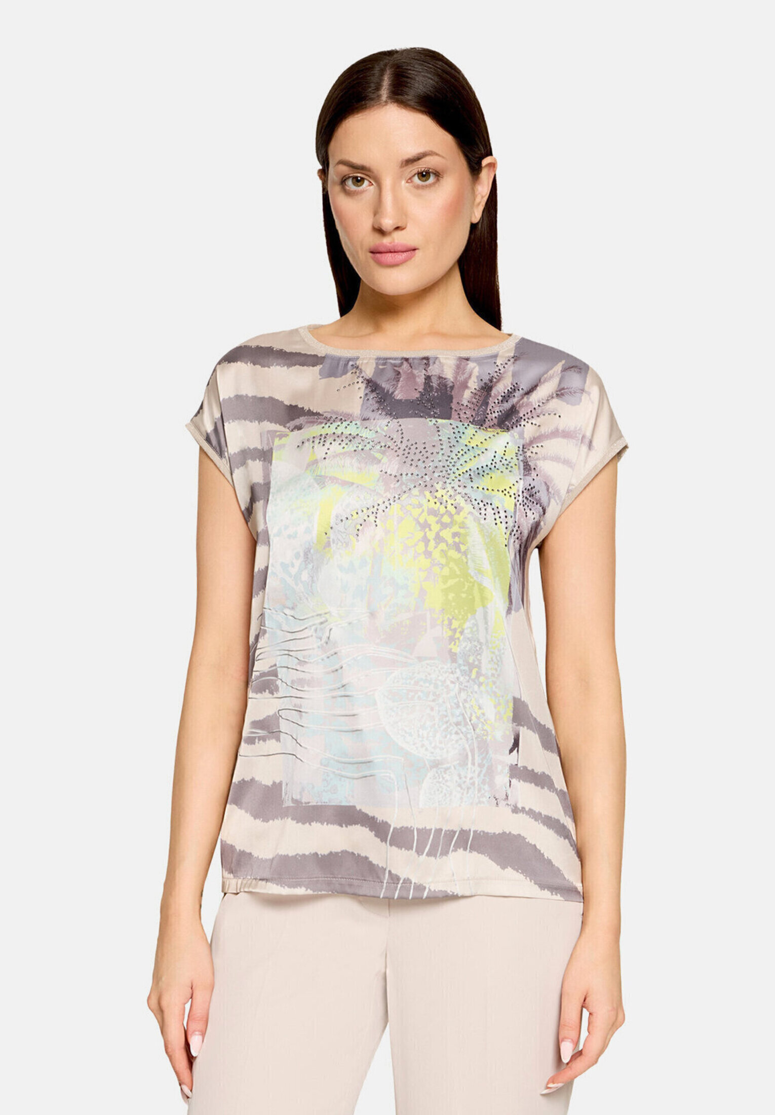 T-shirt façon blouse à impression, BETTY BARCLAY