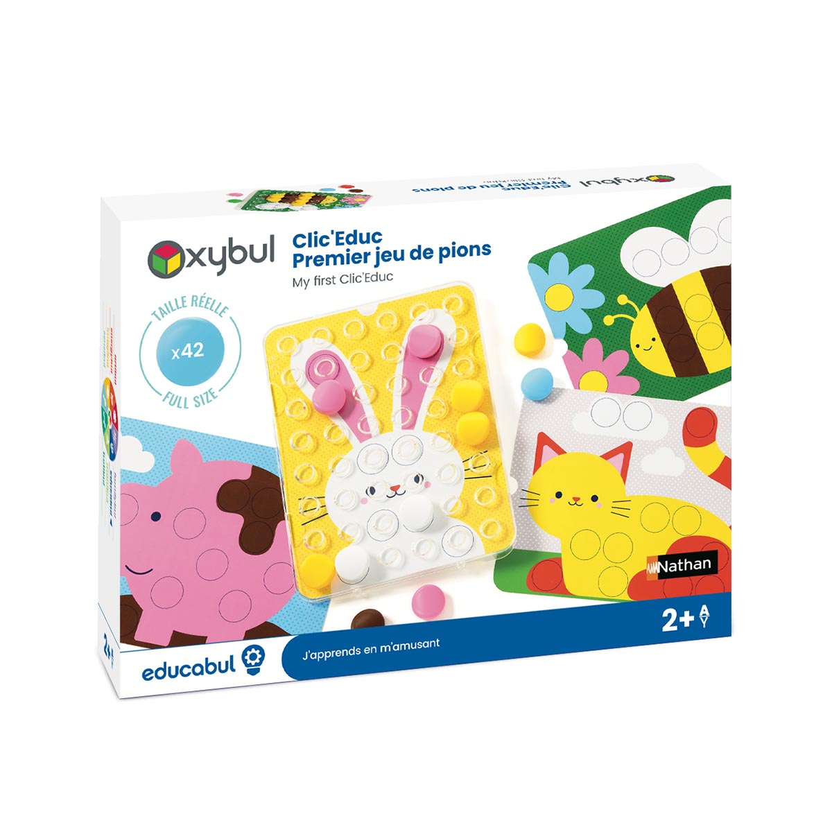 Clic Educ premier jeu de pions  - Made in France, OXYBUL 
