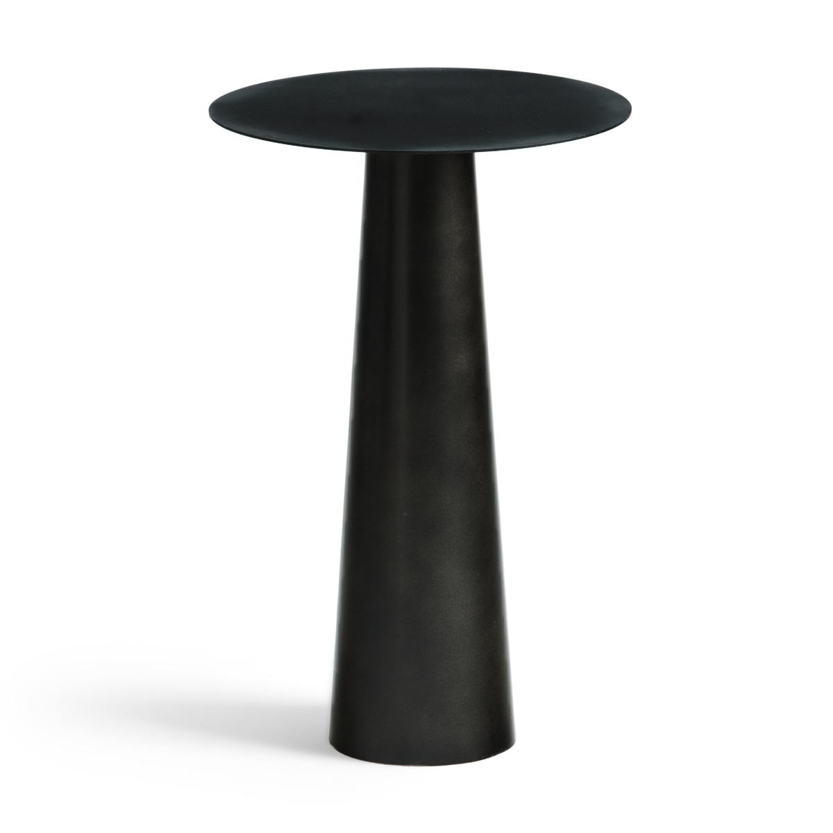 Product photograph of Mayra Side Pedestal Table In Metal from La Redoute UK