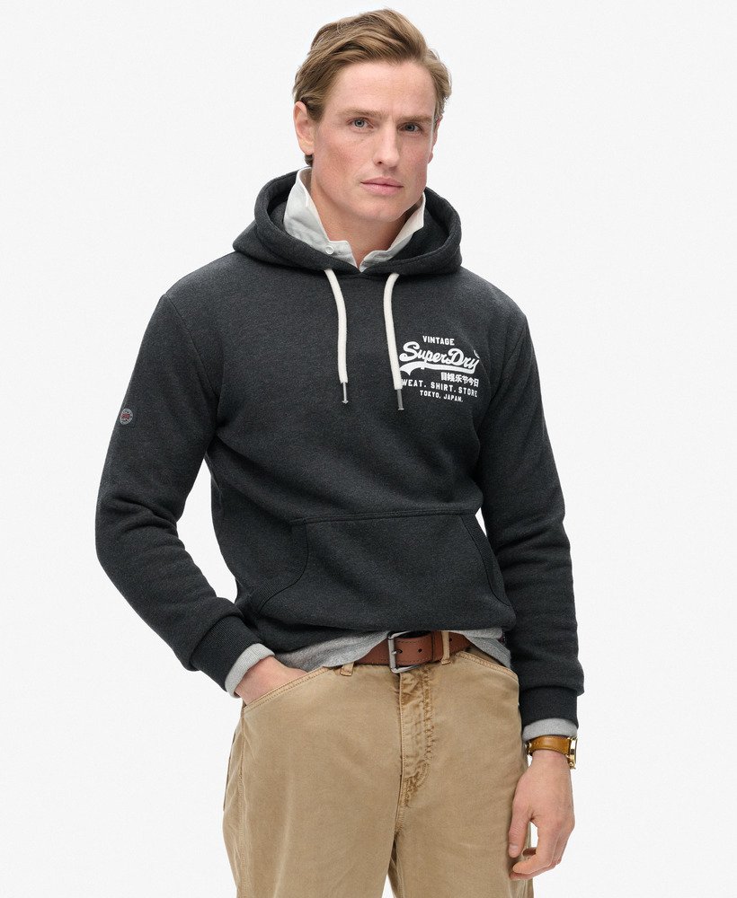 Sweat à capuche classique Vintage Logo, SUPERDRY