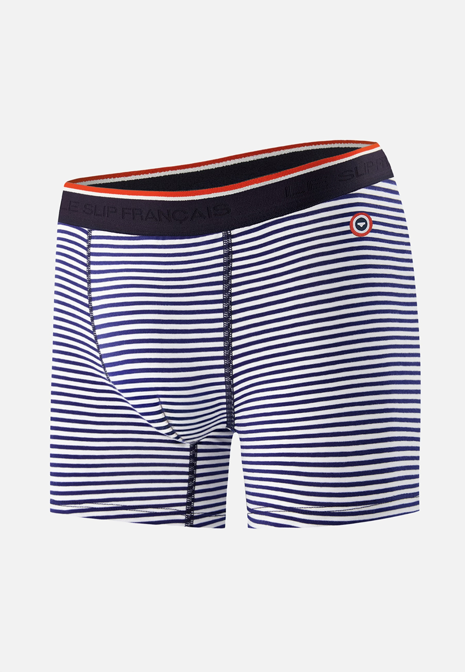 Boxer long à motif chevron jaune anis en coton Michel, LE SLIP FRANCAIS
