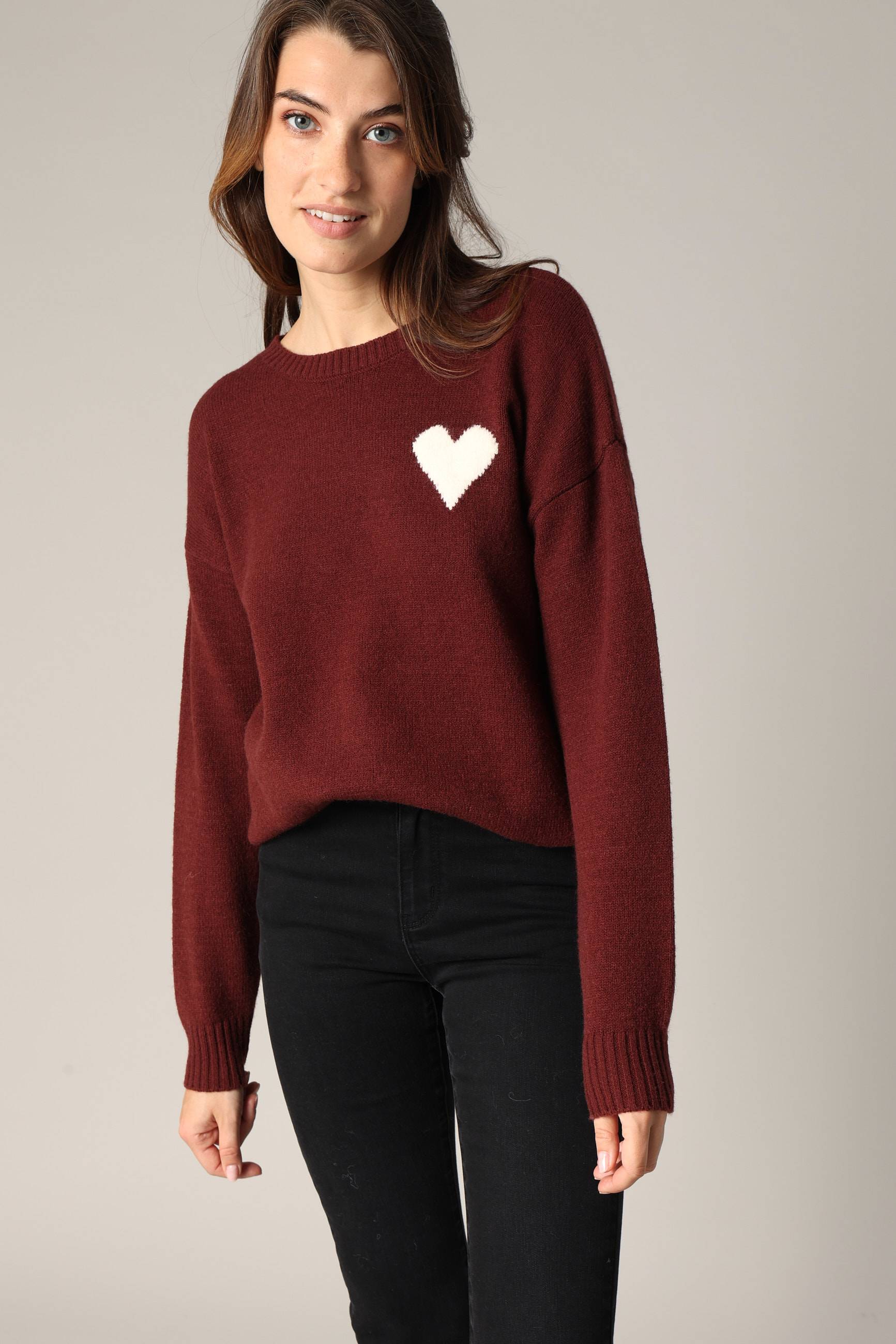 Pull à motif cœur ADONIS, DEELUXE