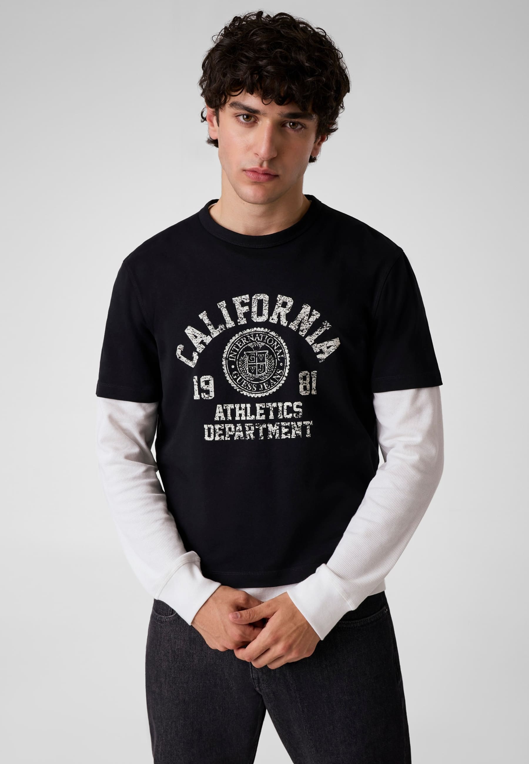 T-Shirt Avec Logo Imprimé, GUESS JEANS