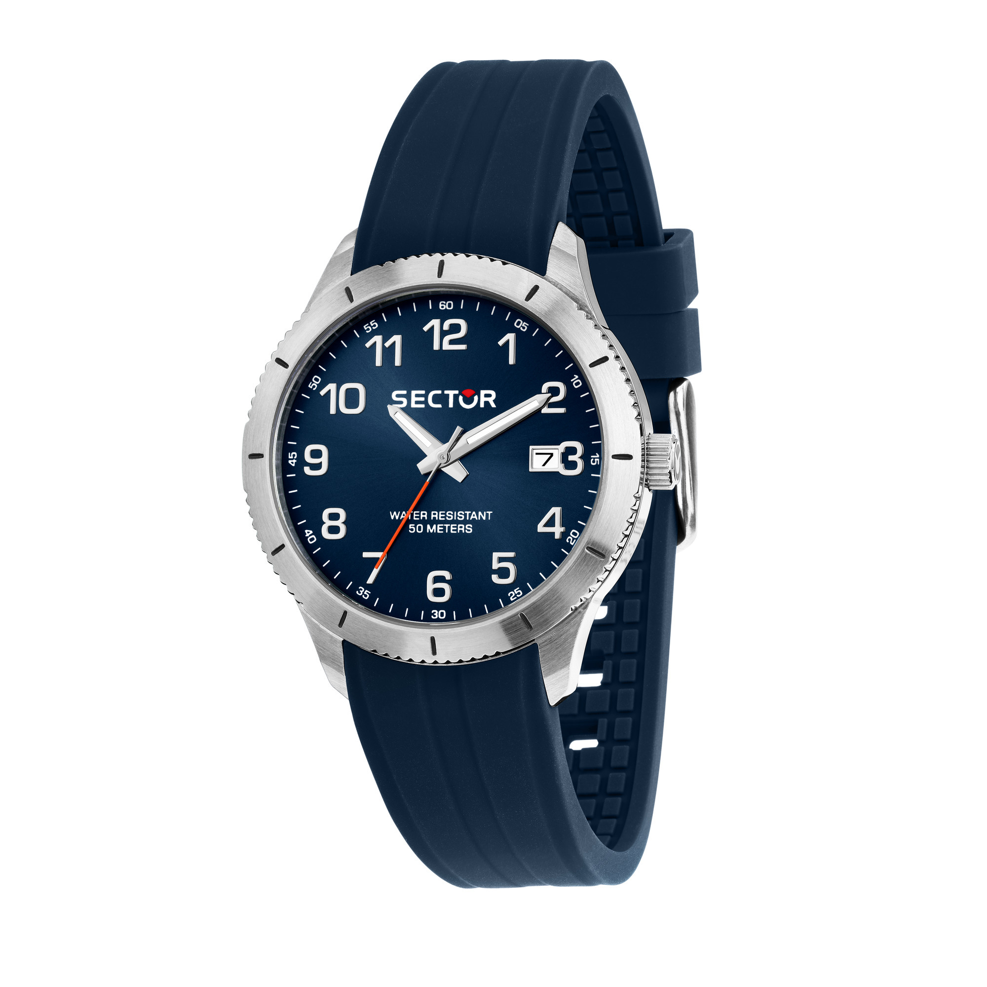 Montre analogique en acier, silicone 270, SECTOR NO LIMITS
