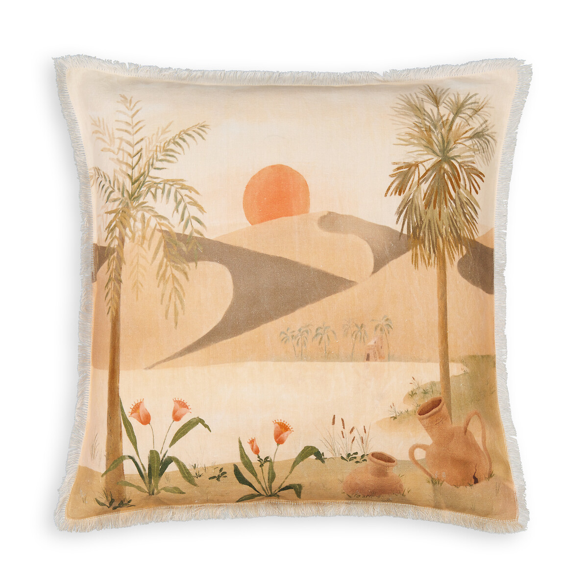 Thinis 45 x 45cm Desert Cotton & Linen Cushion Cover