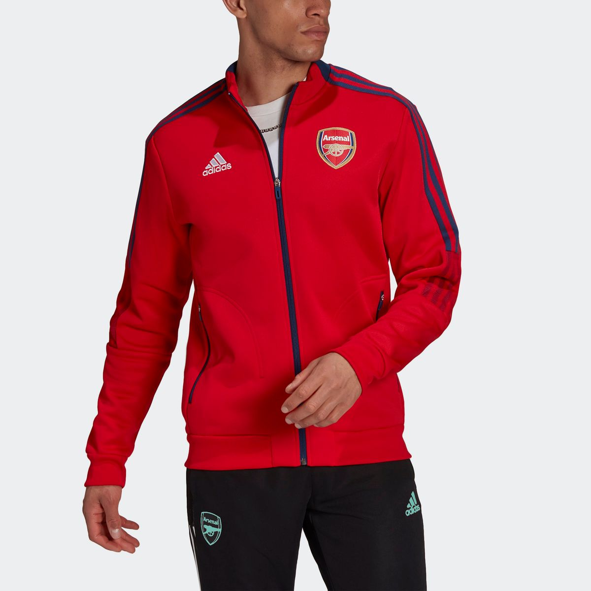 arsenal 3 stripe jacket