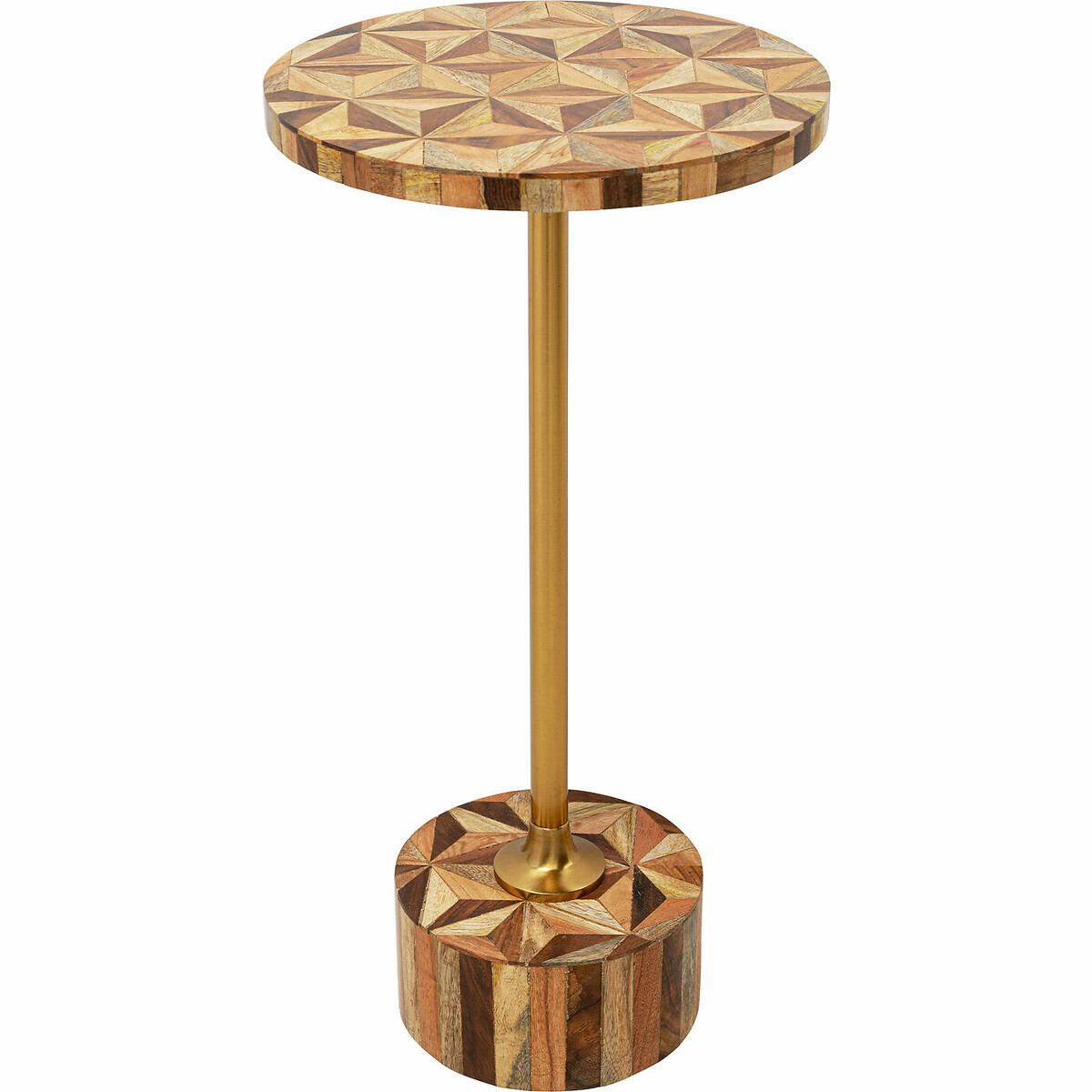 Table d appoint Domero Geo laiton Ø25cm, KARE DESIGN