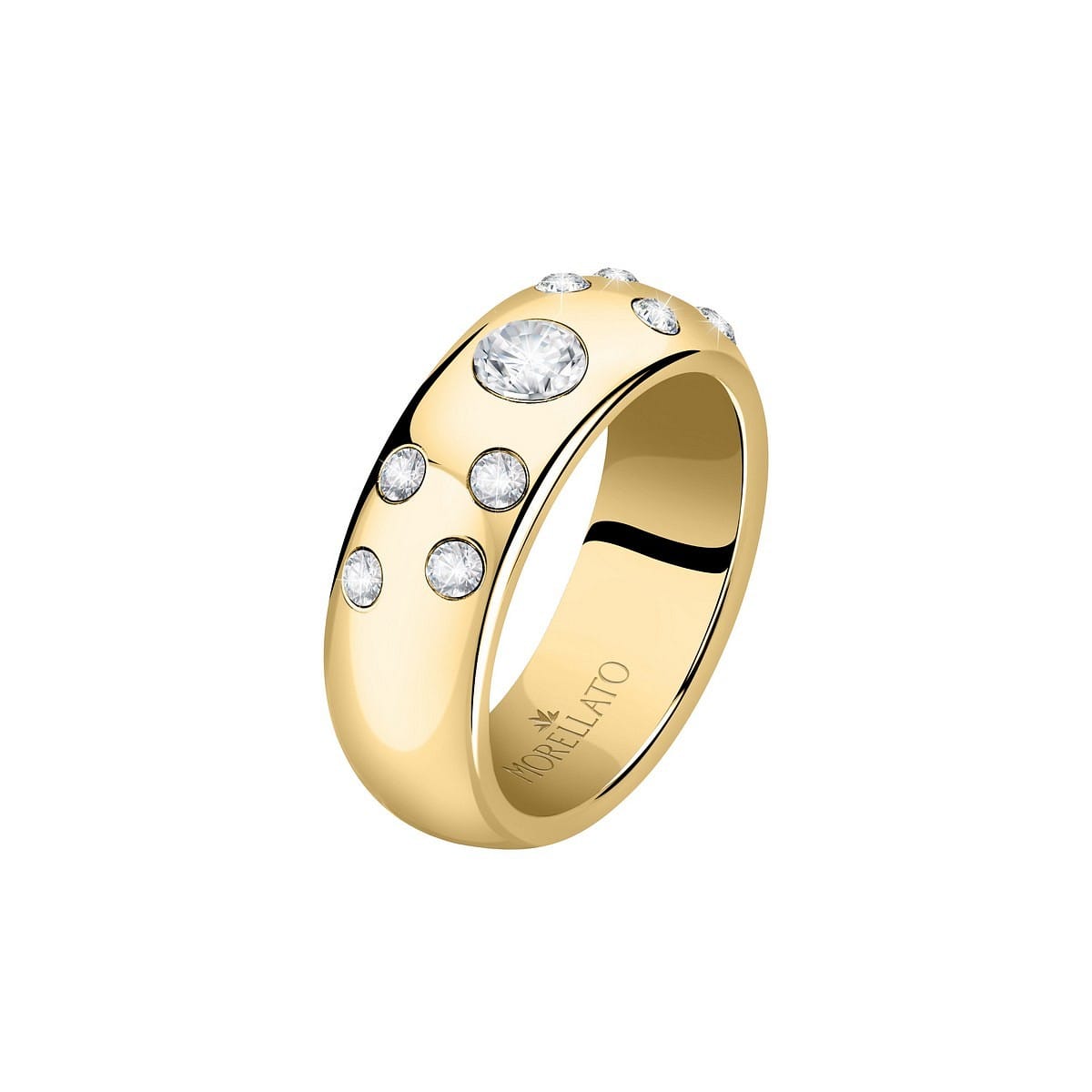 Bague en acier et cristal, MORELLATO