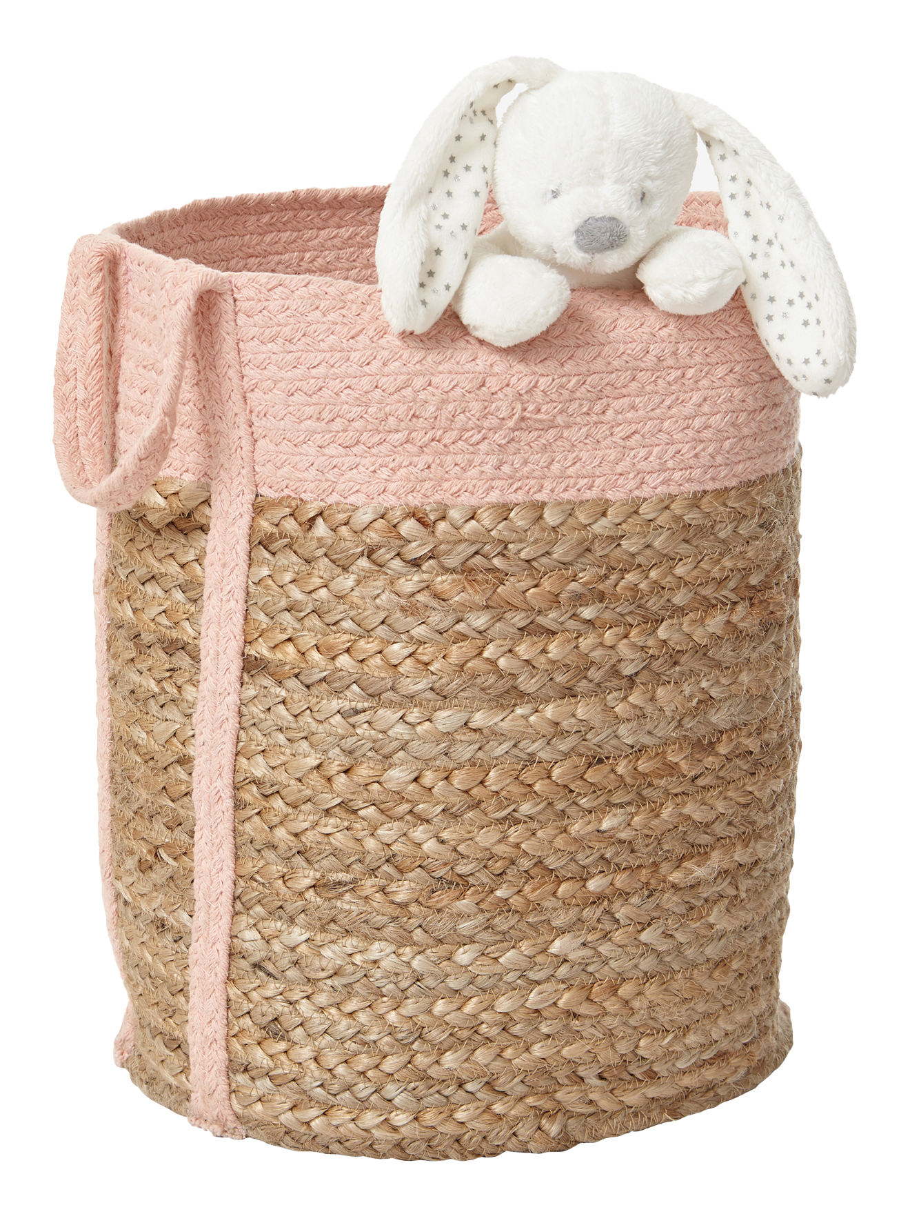 Panier en jute bicolore Calla, VERTBAUDET