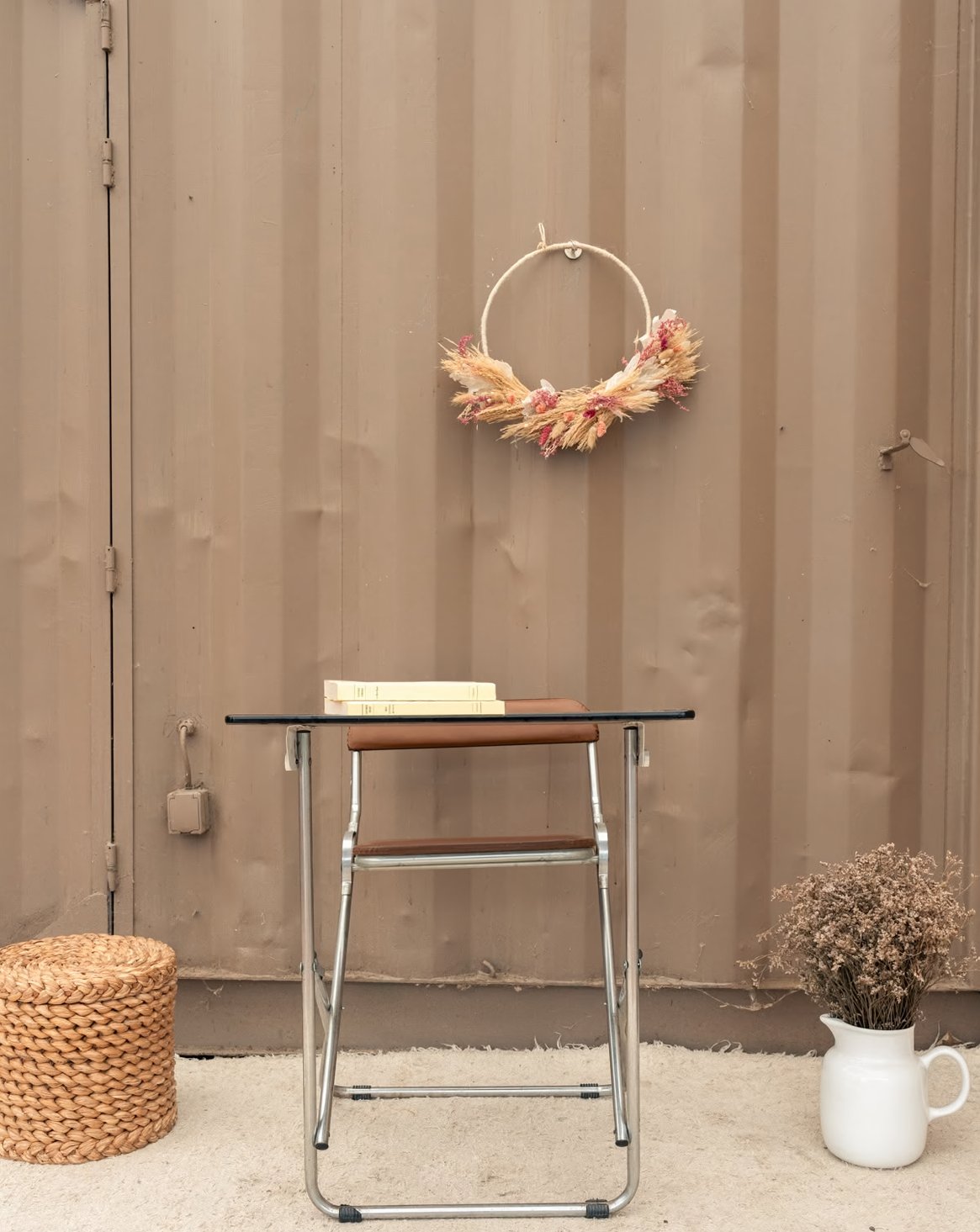 Bureau et chaise pour enfant chromé Yvan N°576 - Bon état, DEBONGOUT