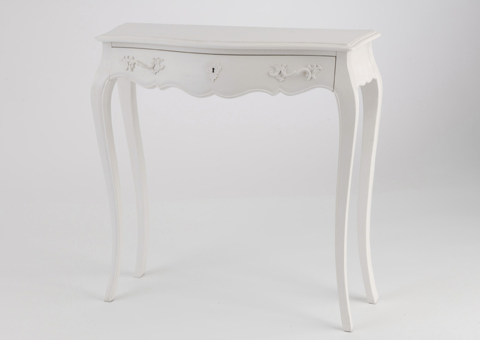 Console galbée en bois cassé L80 cm Murano, AMADEUS