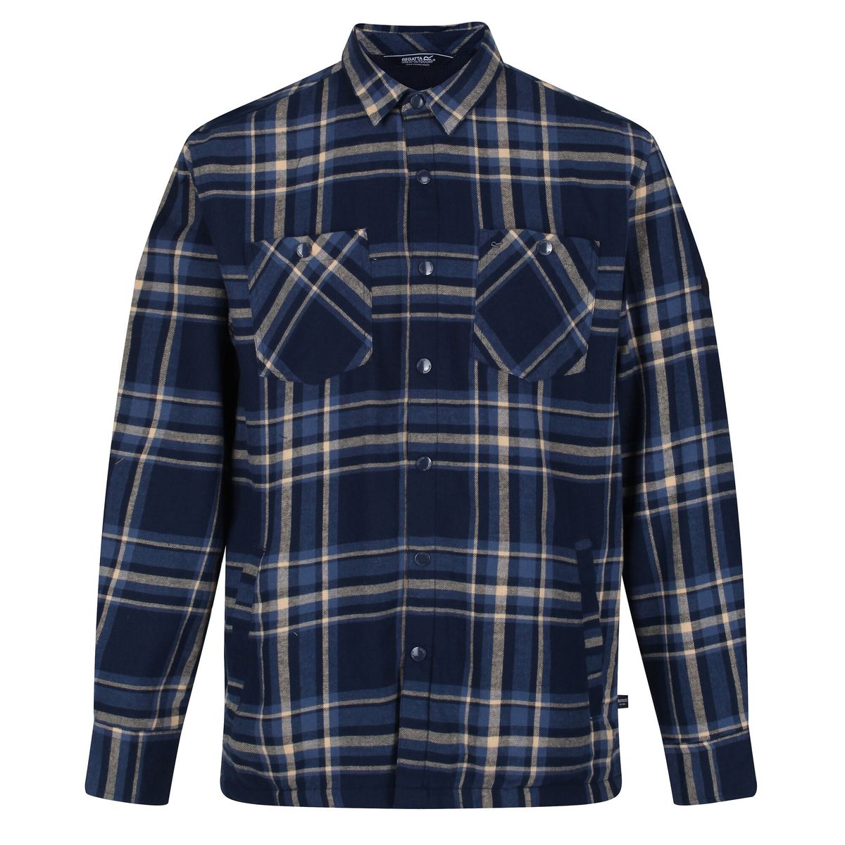 Chemise Homme Regatta Thamos - 100% Coton Biologique Brossé - Doublure Polaire - Carreaux Tendance