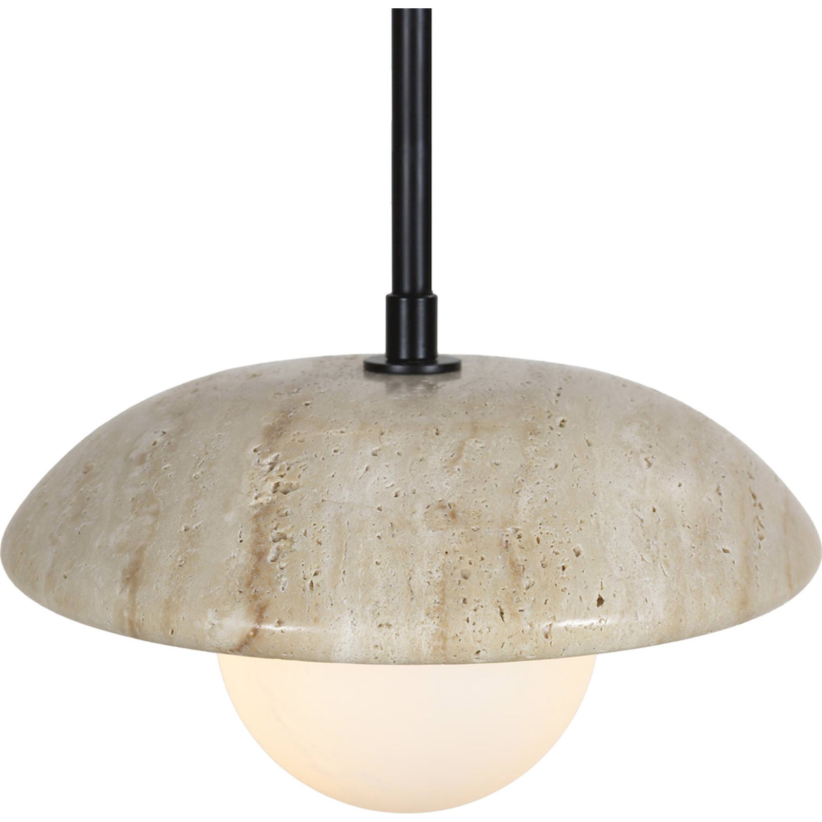 Suspension luminaire en marbre travertin, RECOLLECTION