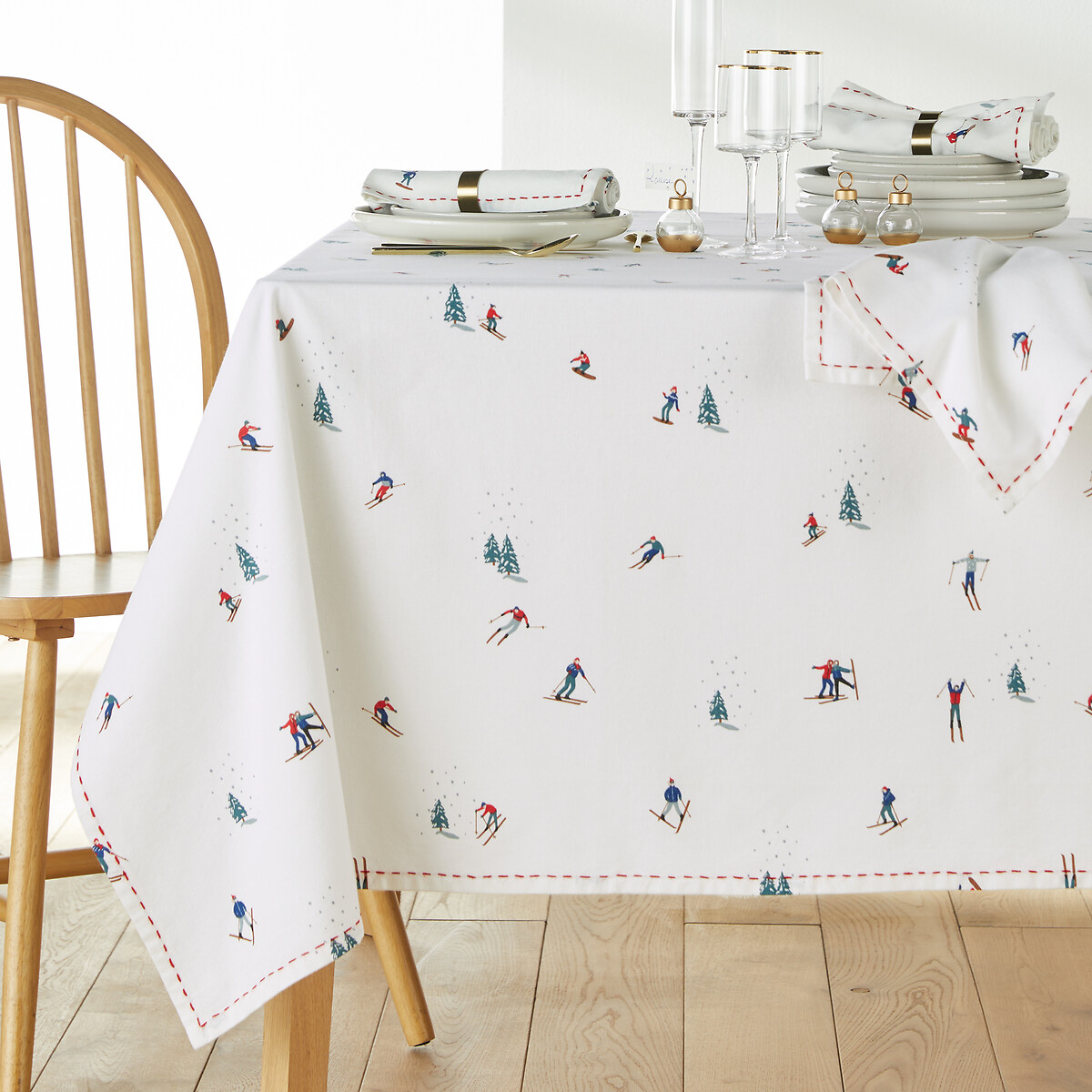 Tout Schuss 100% Washed Cotton Tablecloth