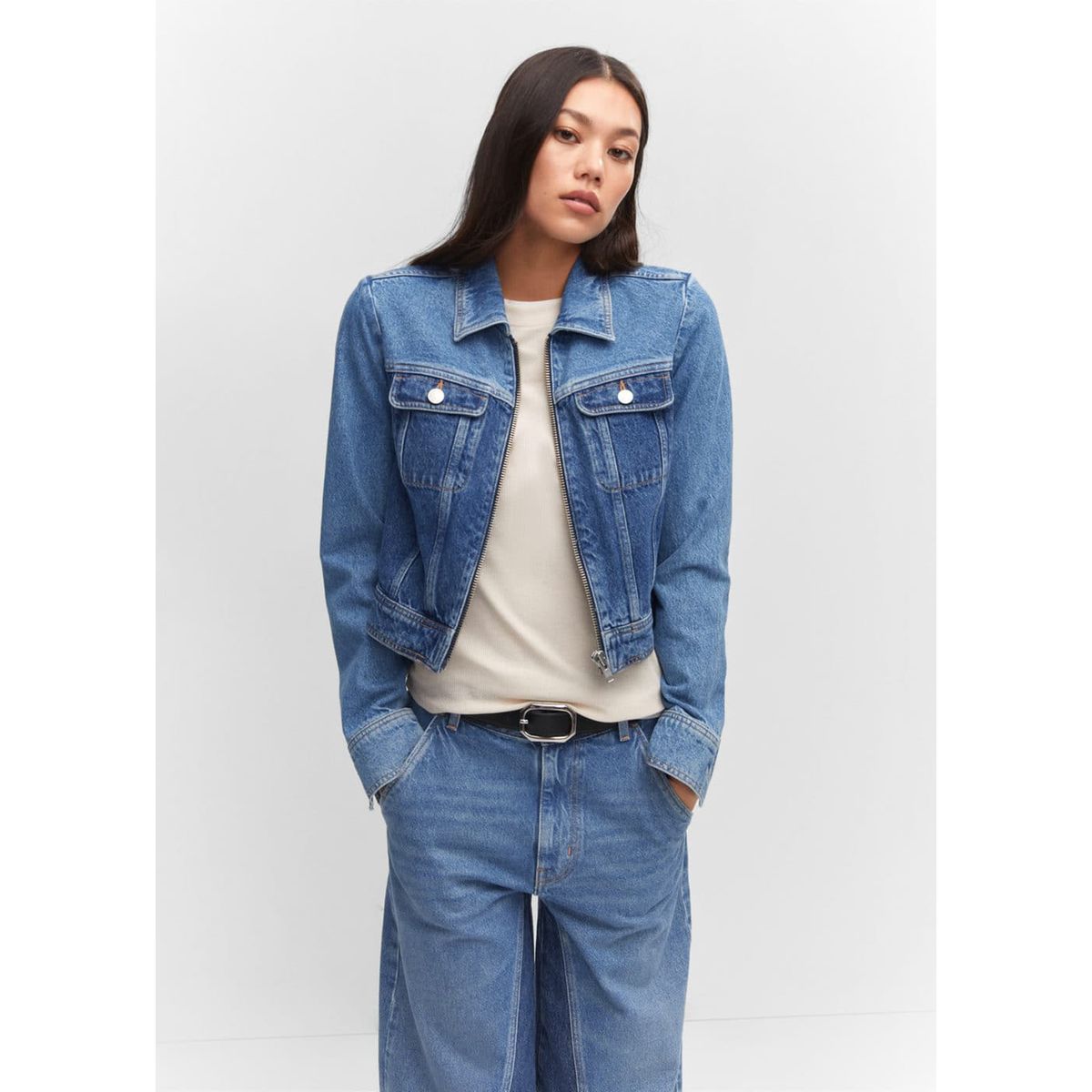 Mango veste en online jean