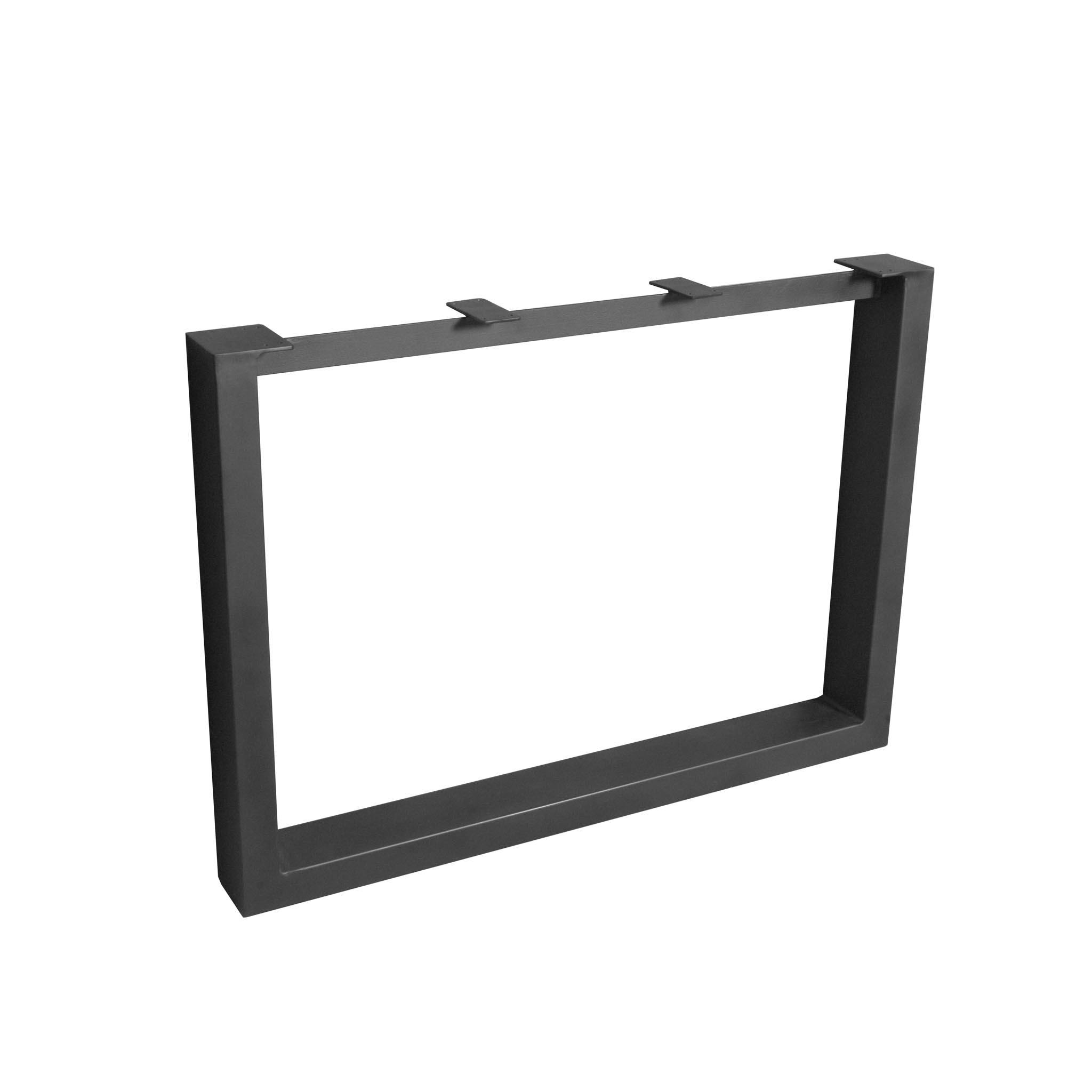 Pieds de table métal noir en U pour table rectangulaire (lot de 2) RALF, PIER IMPORT
