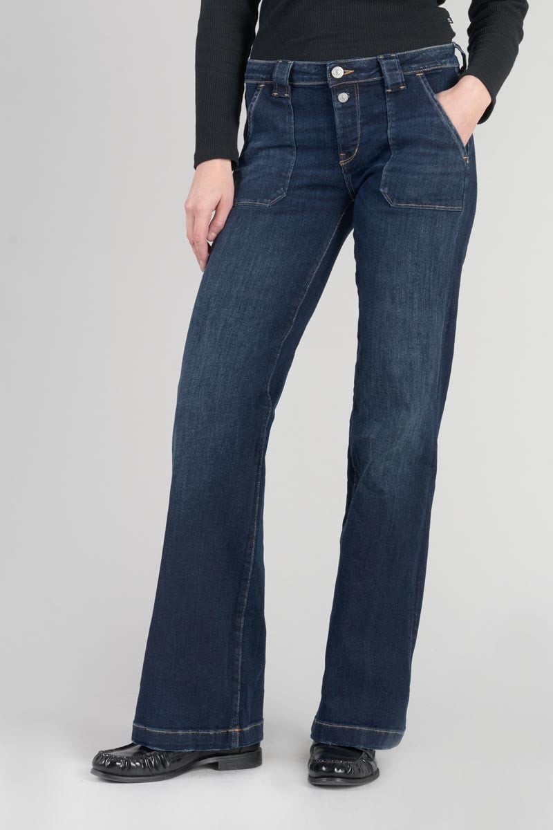 Jeans flare , longueur 34, LE TEMPS DES CERISES