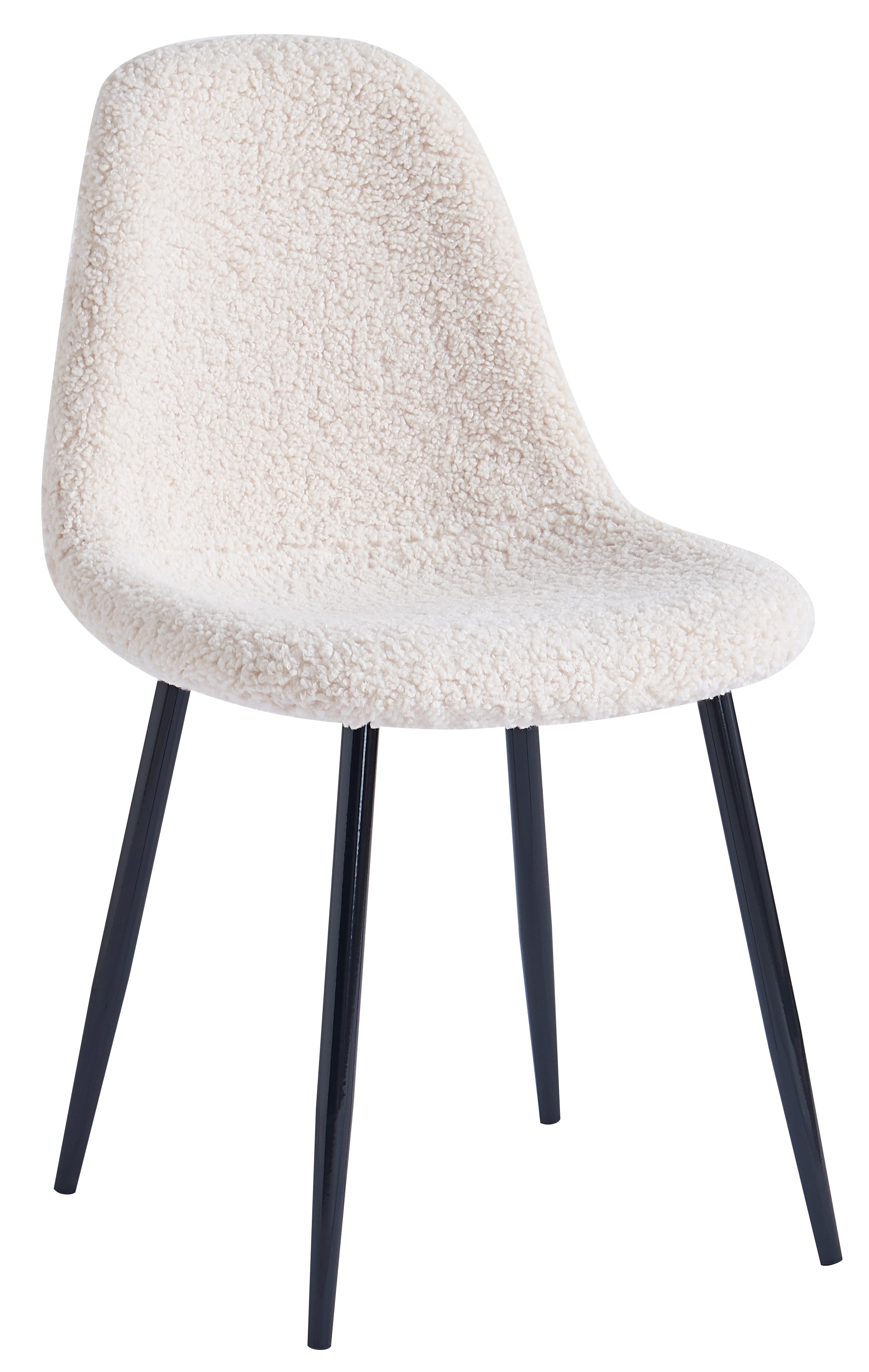 Lot de 4 chaises en bouclette, COPENHAGEN, NORDLYS